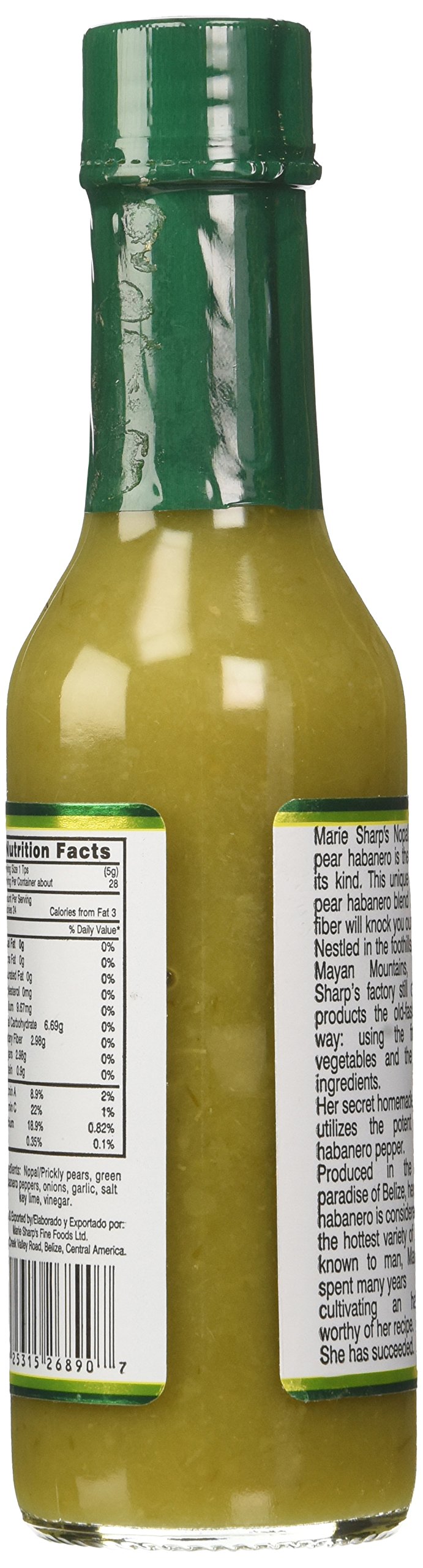 Marie Sharp's Green Habanero Pepper Hot Sauce, 5 fl oz (Pack of 3)