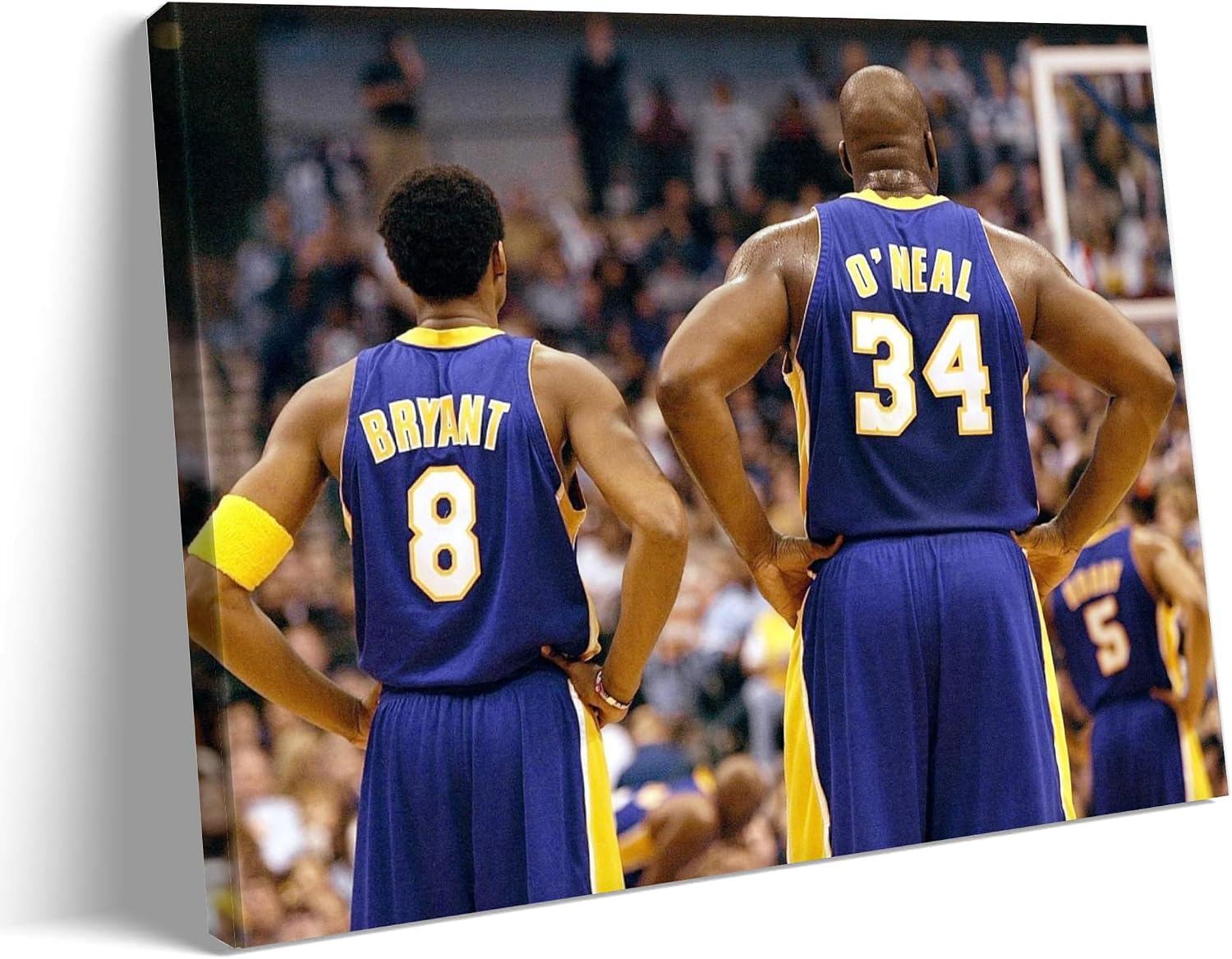B.B.F MAKE Kobe Bryant Basketball Legend Canvas, Vibrant Hypebeast Sports Wall Decor, Modern Athlete Poster for Teen Boys Room, Gamer Cave & Man Cave, 8x10