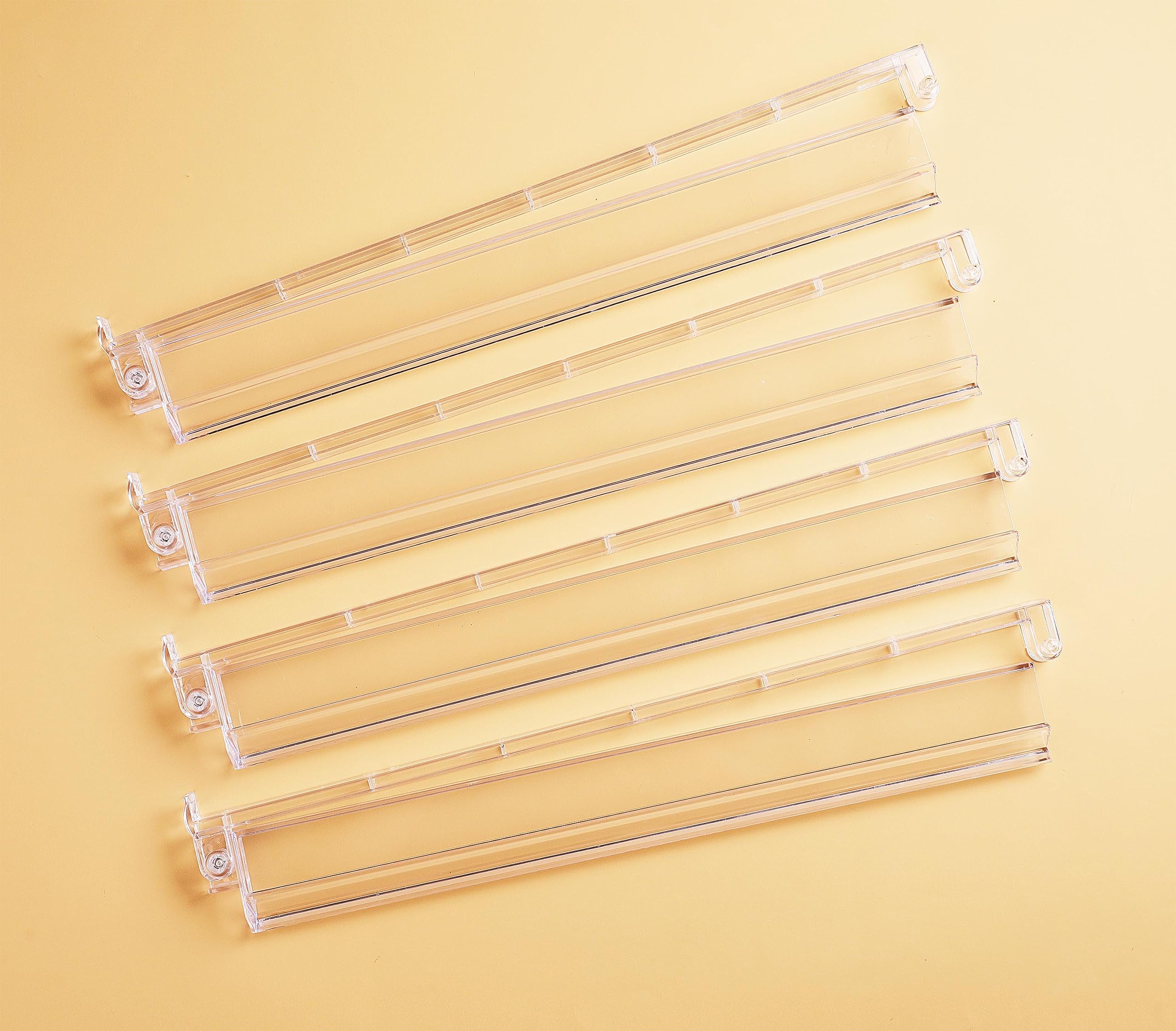 Mose Cafolo Set of 4 All in one Transparent Mahjong Rack & Pusher Acrylic Mah Jongg Rack Pusher 18" (Clear)