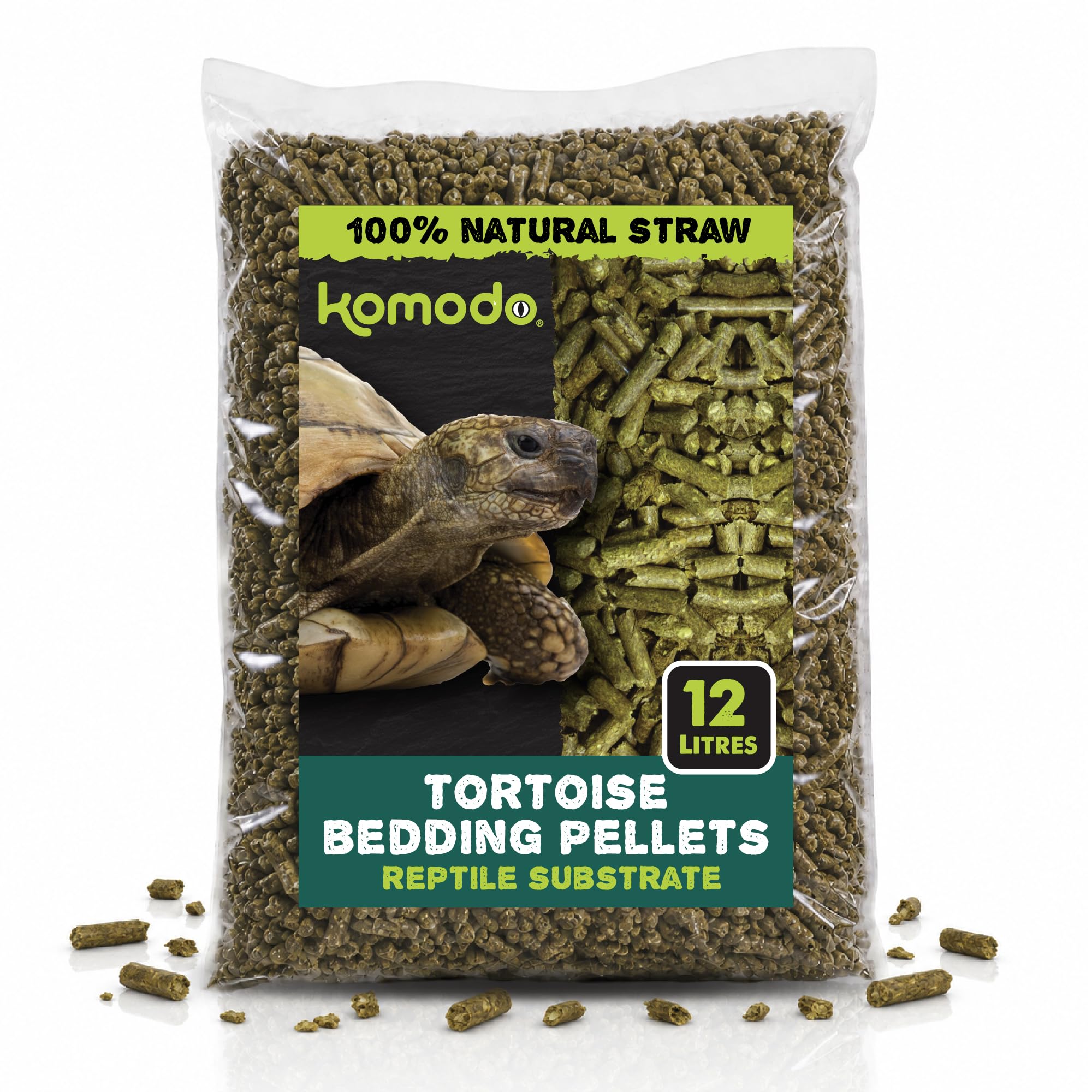 Komodo Straw Terrain, Substrates for Reptiles, Reptile Bedding, Straw Bedding, Straw Terrain, 12 Litre