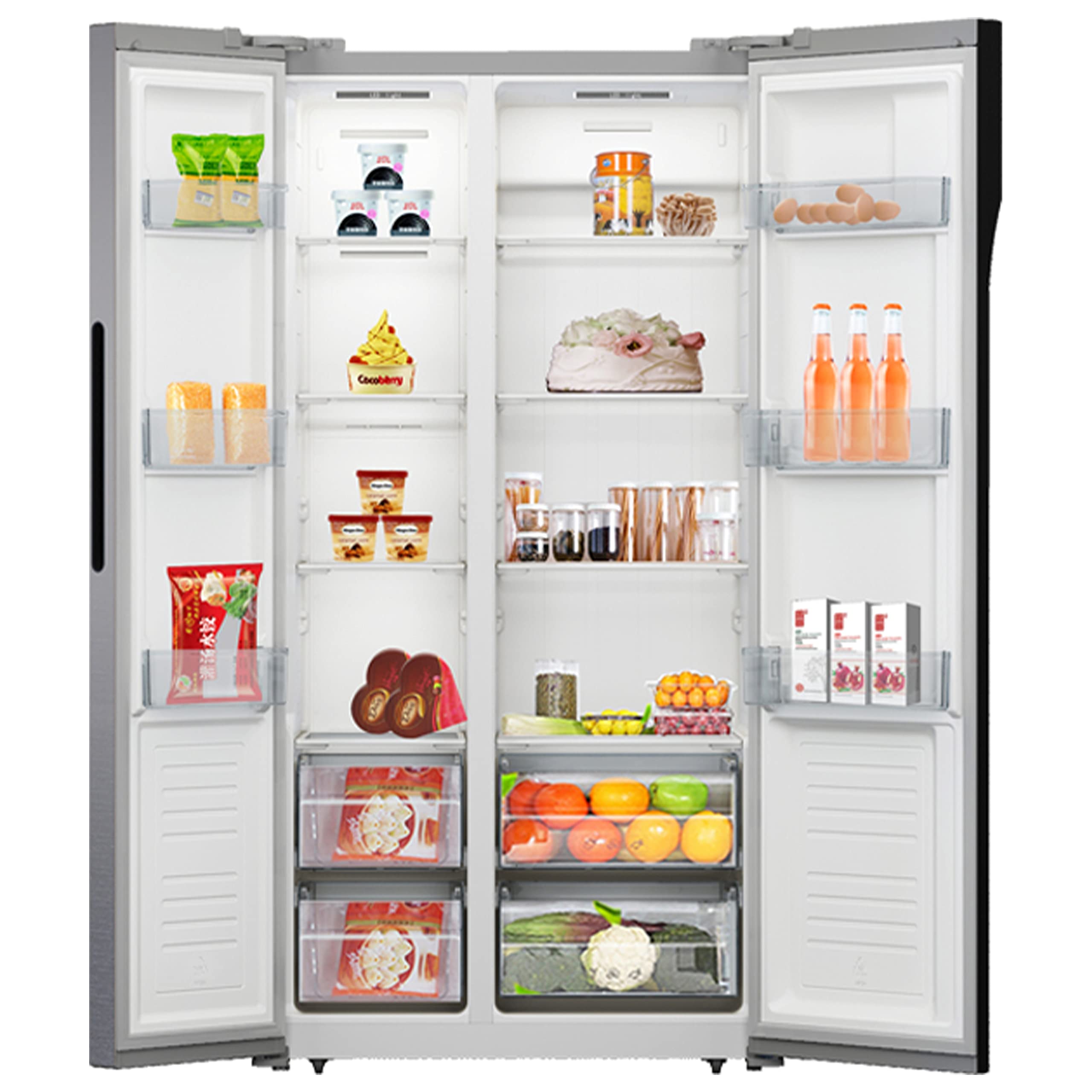Avanti 15.6 cu. ft. Side-by-Side Apartment Refrigerator with Freezer, Compact Counter-Depth Fridge for Small Spaces, Stainless Steel on Fridge.com