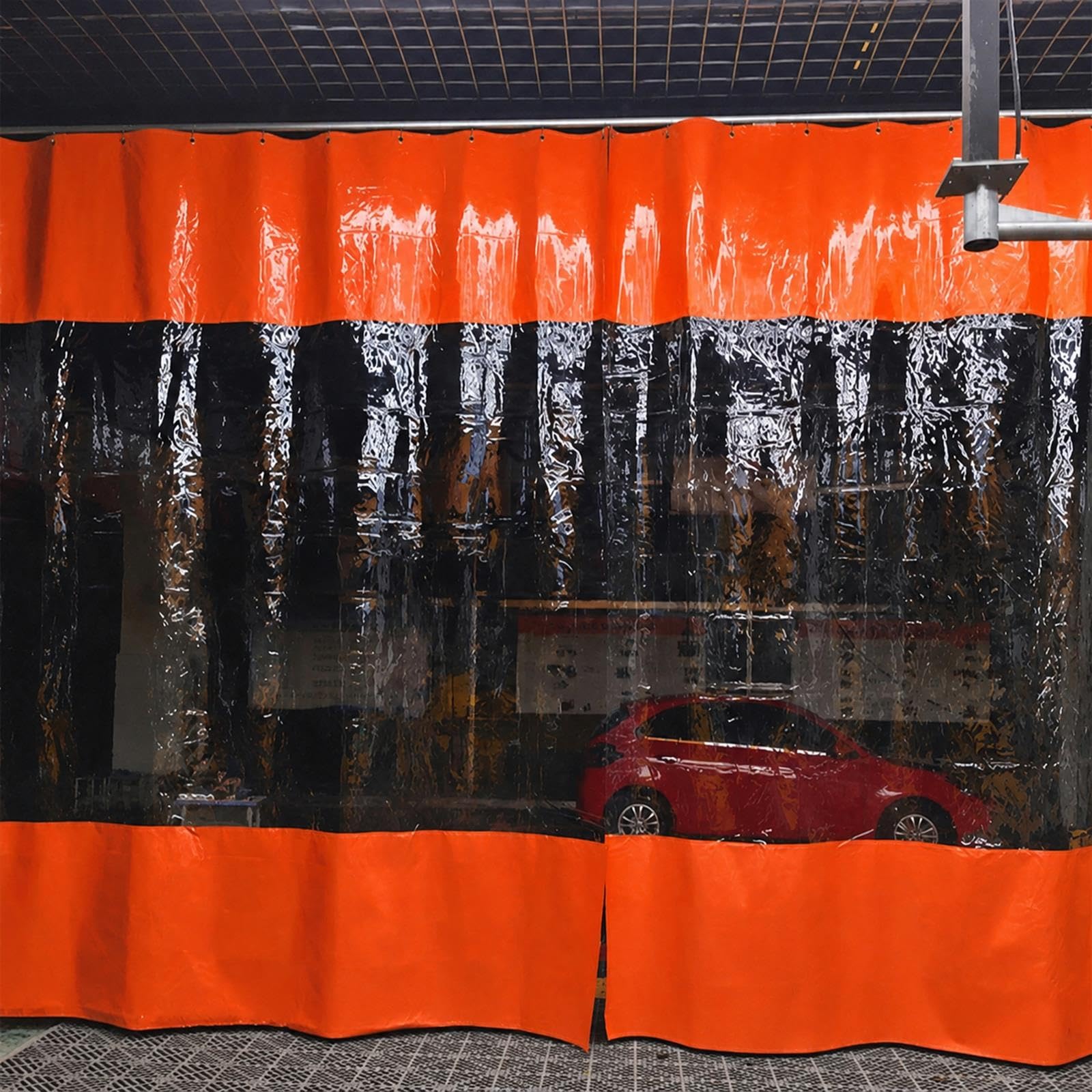 Tende per Scorrevoli Trasparenti In PVC per Negozi Industriali/ Garage