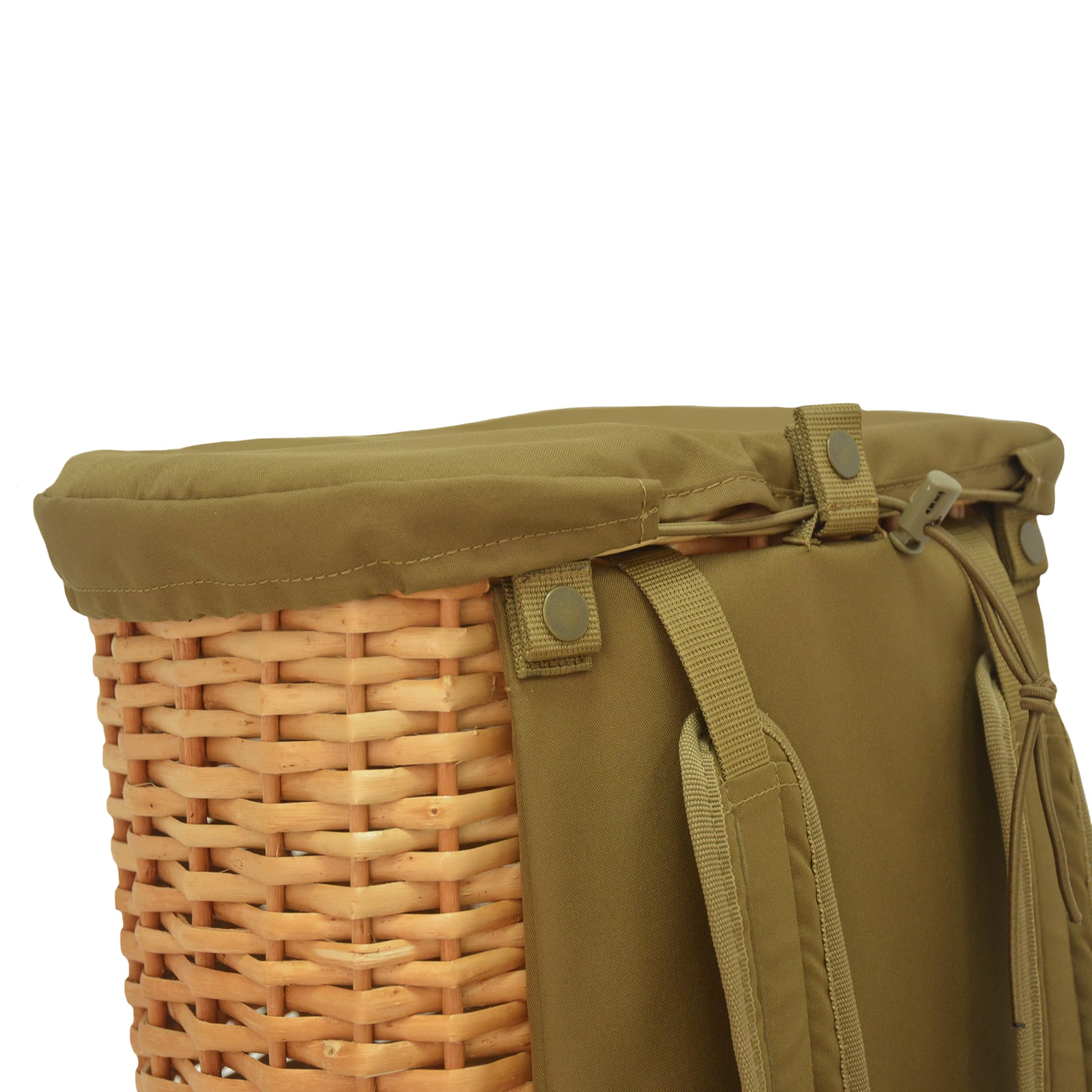 Acropolis PHG-5 Pilzbeutel – Weidenkorb für Erwachsene und Kinder – Haversack Bushcraft Taschen – Gärtner Erntekorb – Futterbeutel zum Wandern, Morcheln, Camping, Jagd, Größe XL