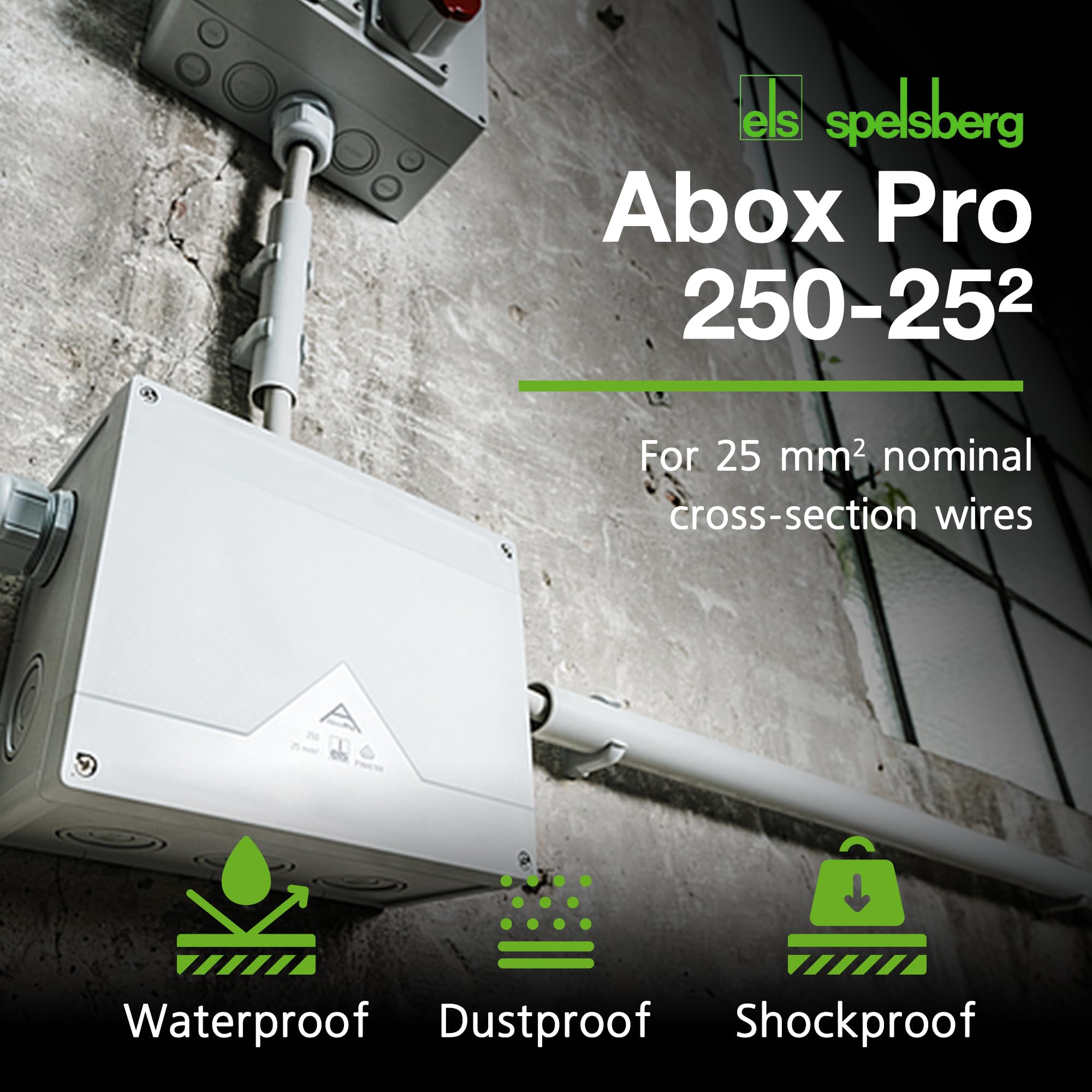 Spelsberg Abox Pro 250-25², IP66/IP67/IP69 Junction Box with Cable Connectors Accessories - Image 2