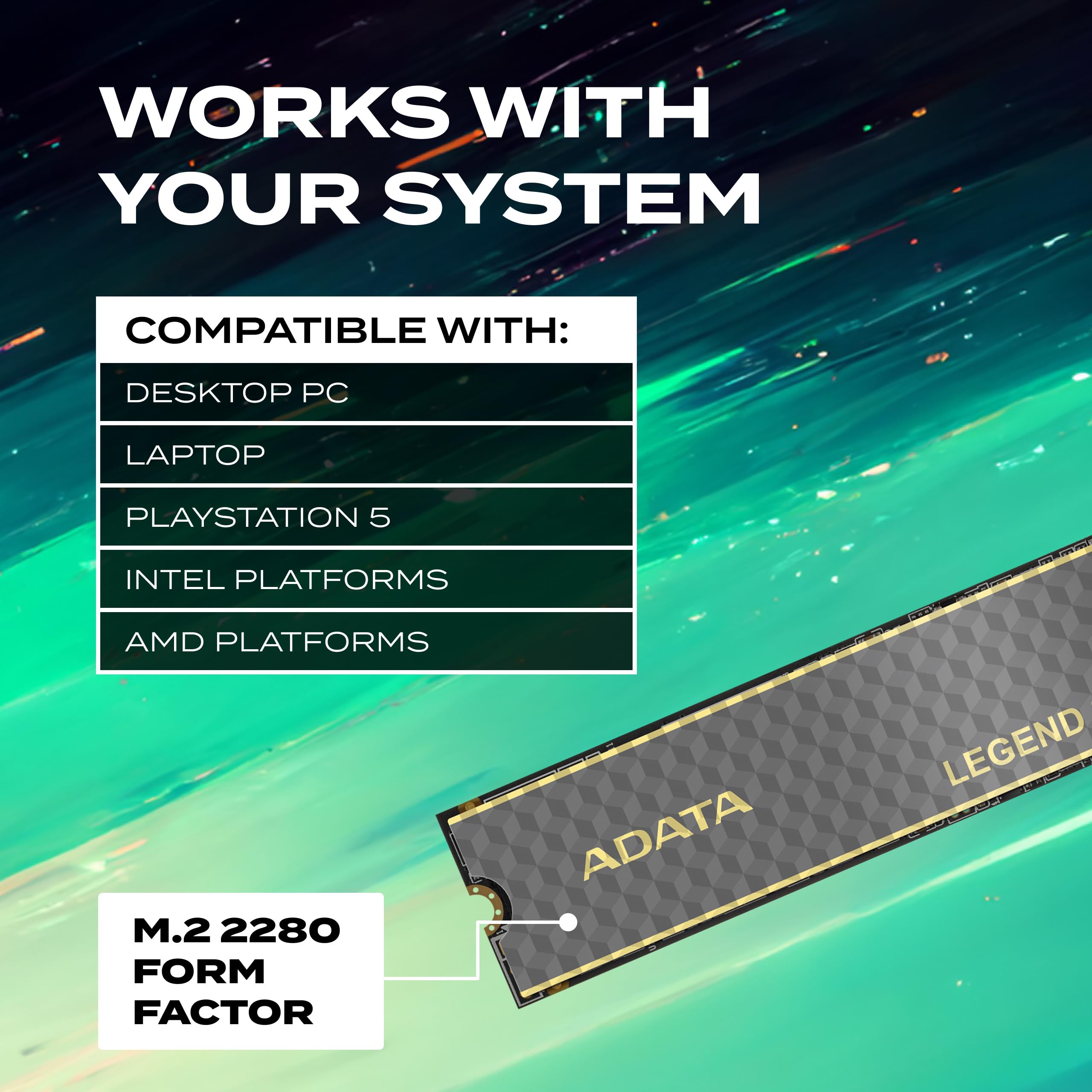 Amazon.com: ADATA Legend 860 PCIe Gen4 x4 M.2 2280 SSD - 2TB NVMe