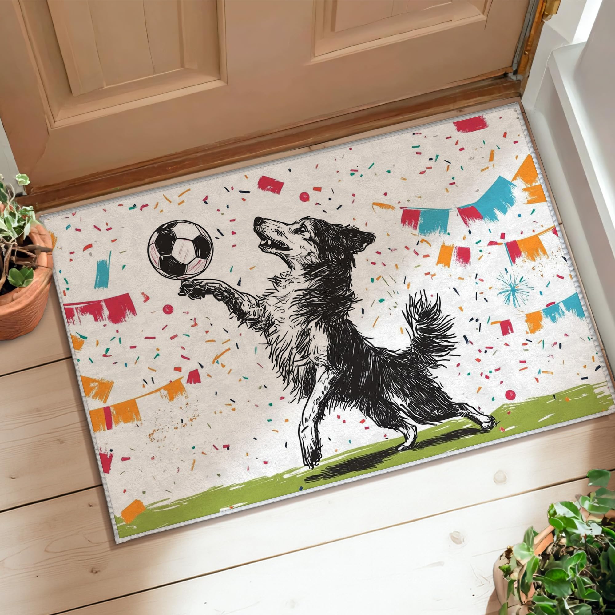 Tapis de sol pour chien antidérapant et absorbant pour la cuisine
