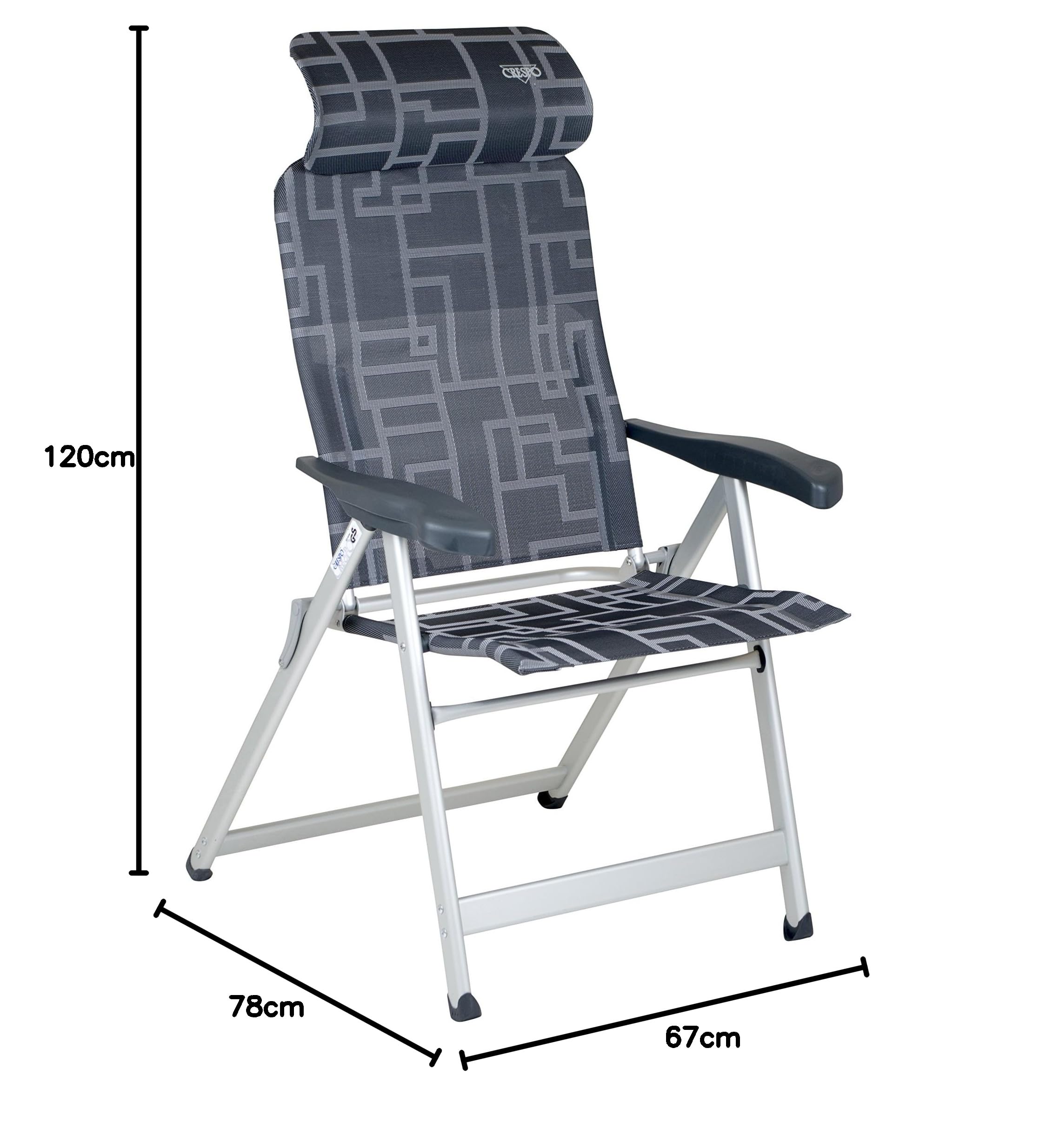 Crespo 1149070 CR Stuhl al-237/90 Graphic KOMPAKT, grau