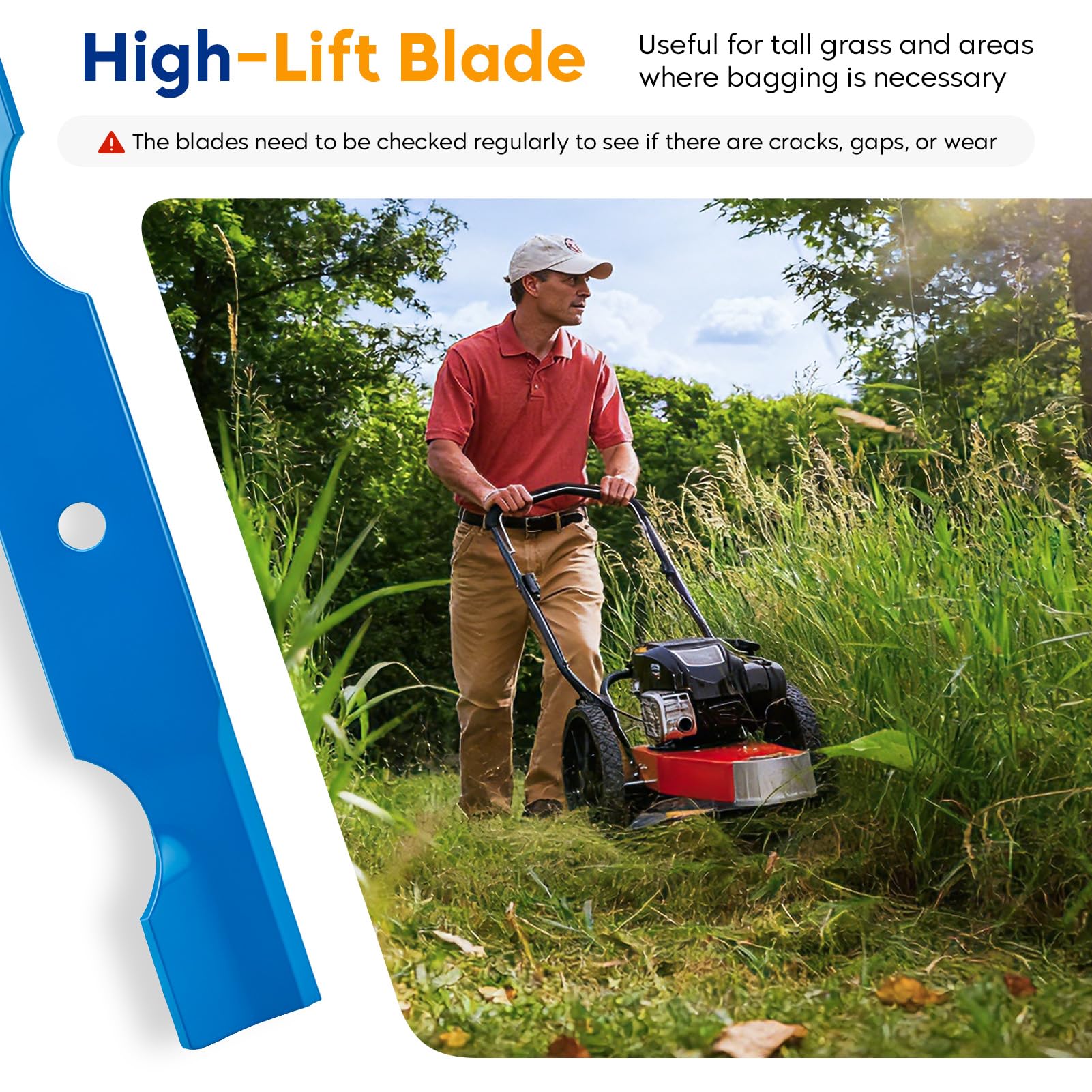 Aeagle Hoja de cortacésped con muescas para cortacésped Ariens Zoom Gravely ZT Zero Turn de 42 pulgadas, sustituye a 04265400 915159 915161 915171 915233 915323, paquete de 3