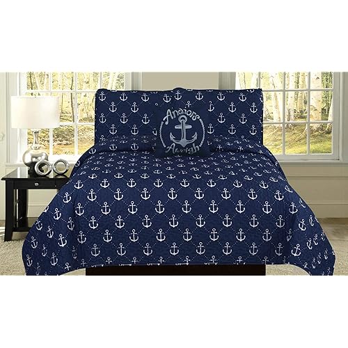 Blue Nautical Twin Bedding Sets Amazon Com