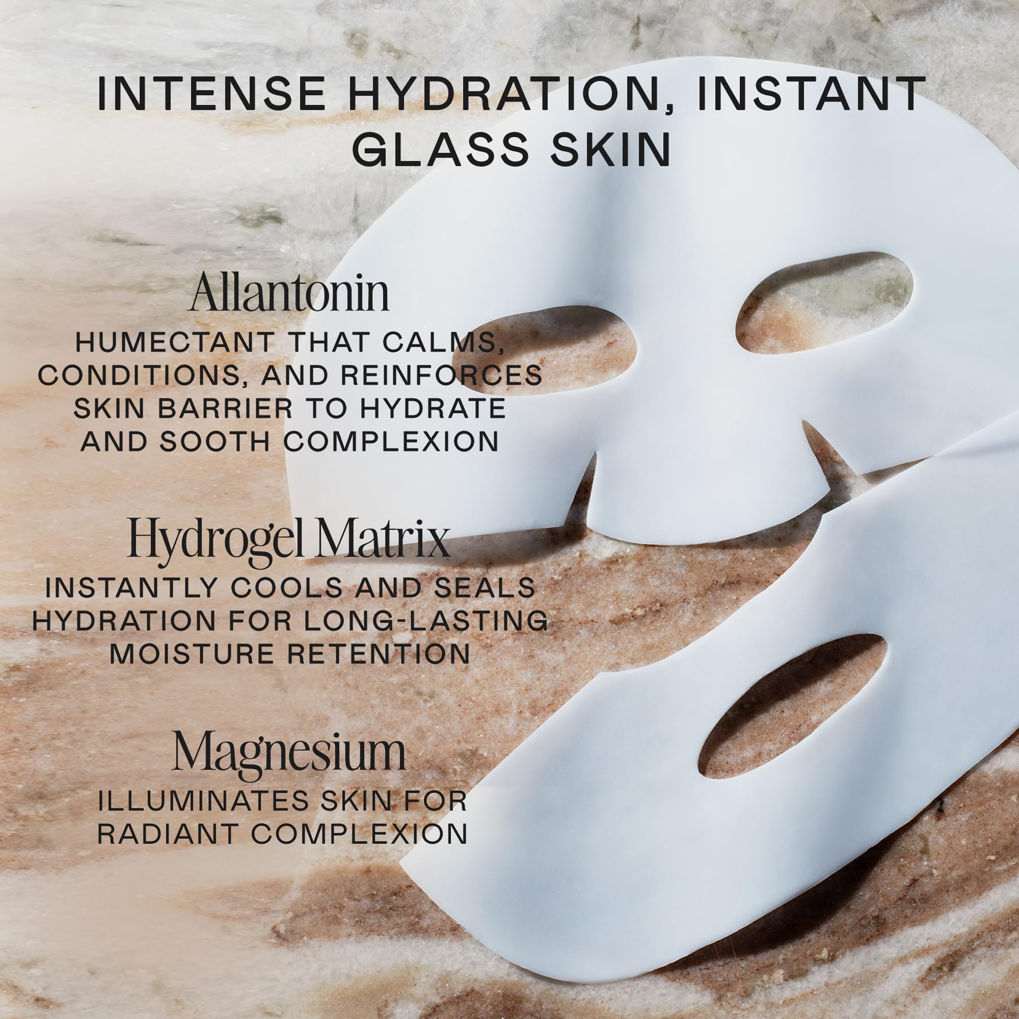 NuFACE IonPlex Hydra-Gel Power Mask - Hydrogel Korean Face Mask to Help Boost Hydration, Smooth Fine Lines & Enhance Microcurrent Results - Reveals a Dewy, Glass Skin Glow (5 Count)