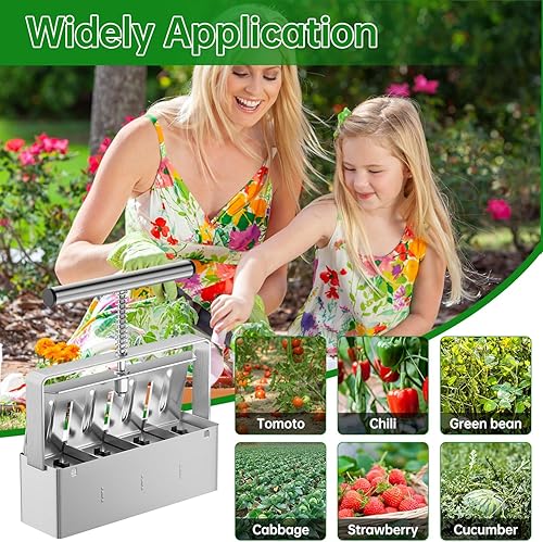 Miniatura 7 de NVRGIUP Bloqueador de suelo, fabricante de bloques de suelo de 4 celdas de 2 pulgadas con 3 tamaños de pasadores de semillas, fabricante de bloques