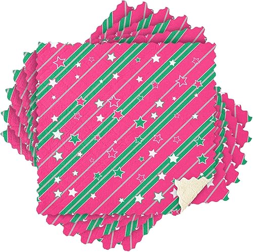 Miniatura 7 de KLL Christmas Star Red Microfiber Hand Towel Farm Lint Free Tea Towels Hanging Hand Towels for Kitchen Terry Cloth Hand Towels