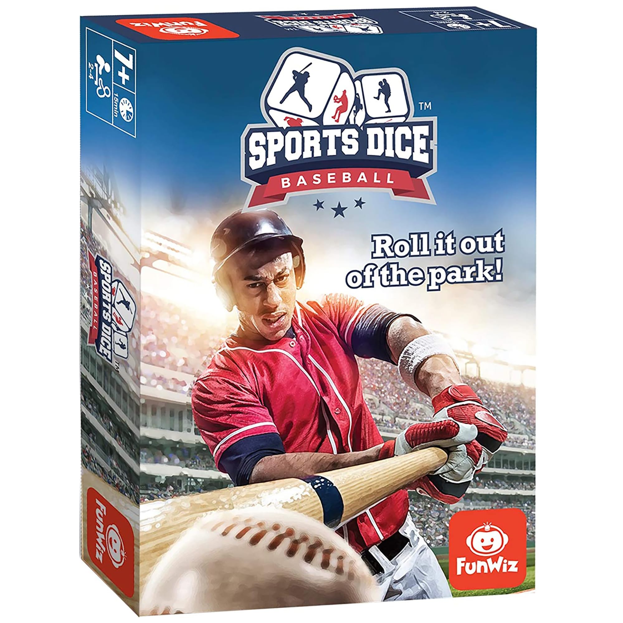 FoxMind, Baseball Sport Dice Game, for Baseball Fans, Easy to Play, Travel Sized