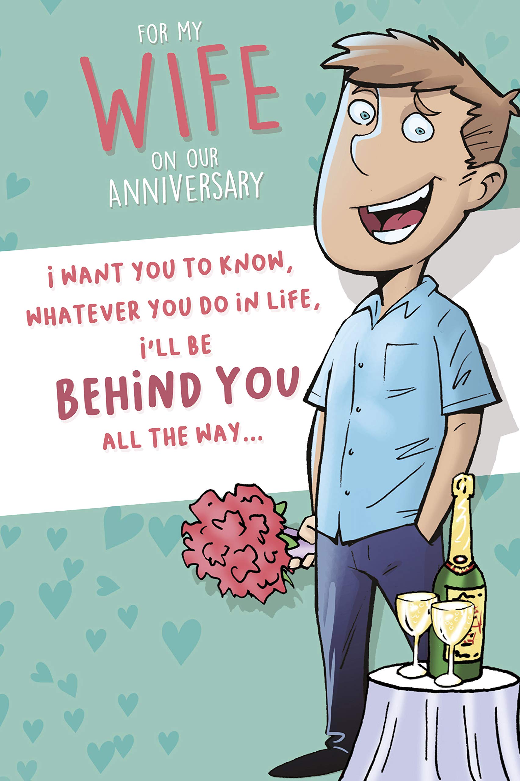 Face Ache, Wife Anniversary Card, Anniversary Card for Wife, Congratulations on our Anniversary Card