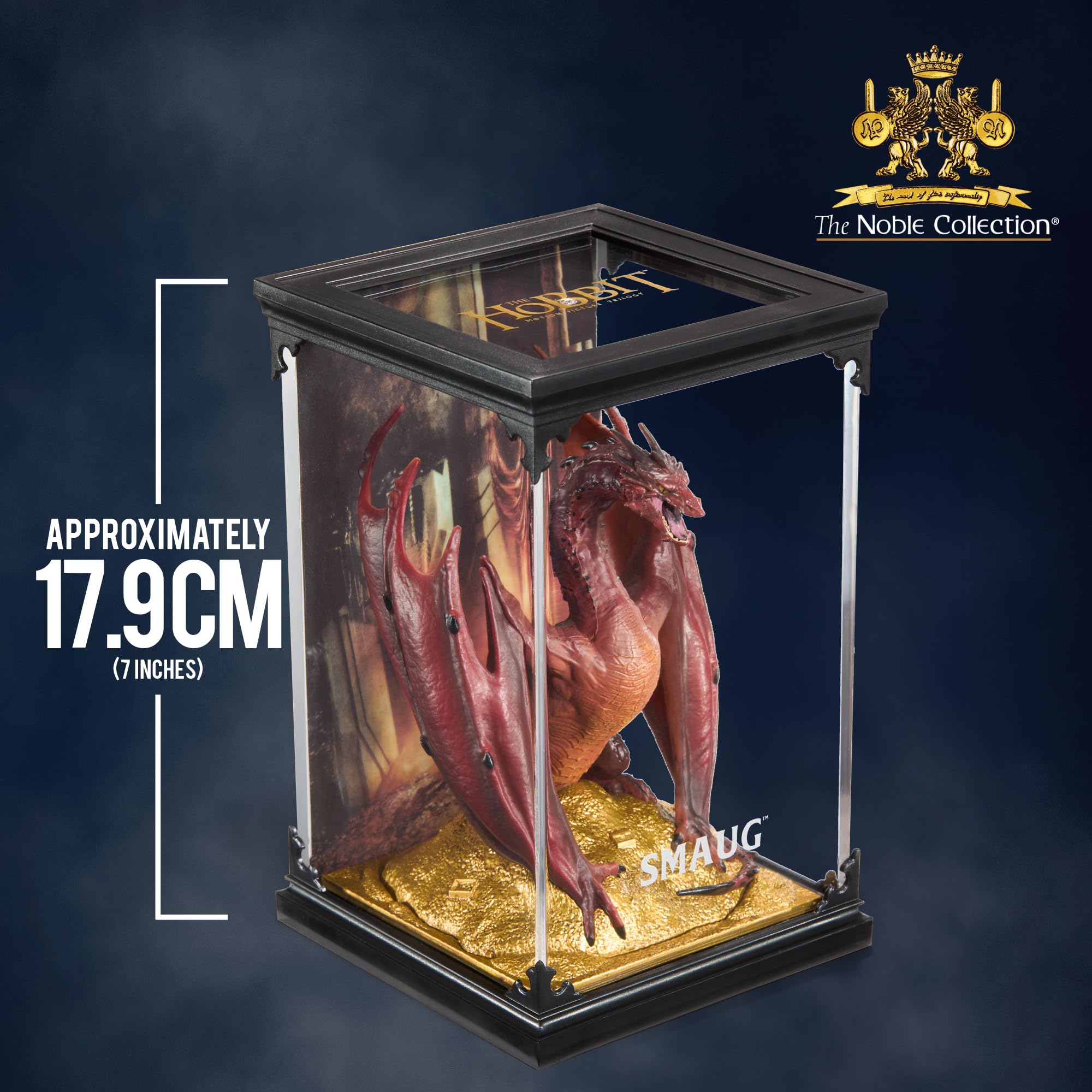The Noble Collection The Hobbit: Smaug Diorama, Gold, 17 cm - Image 4