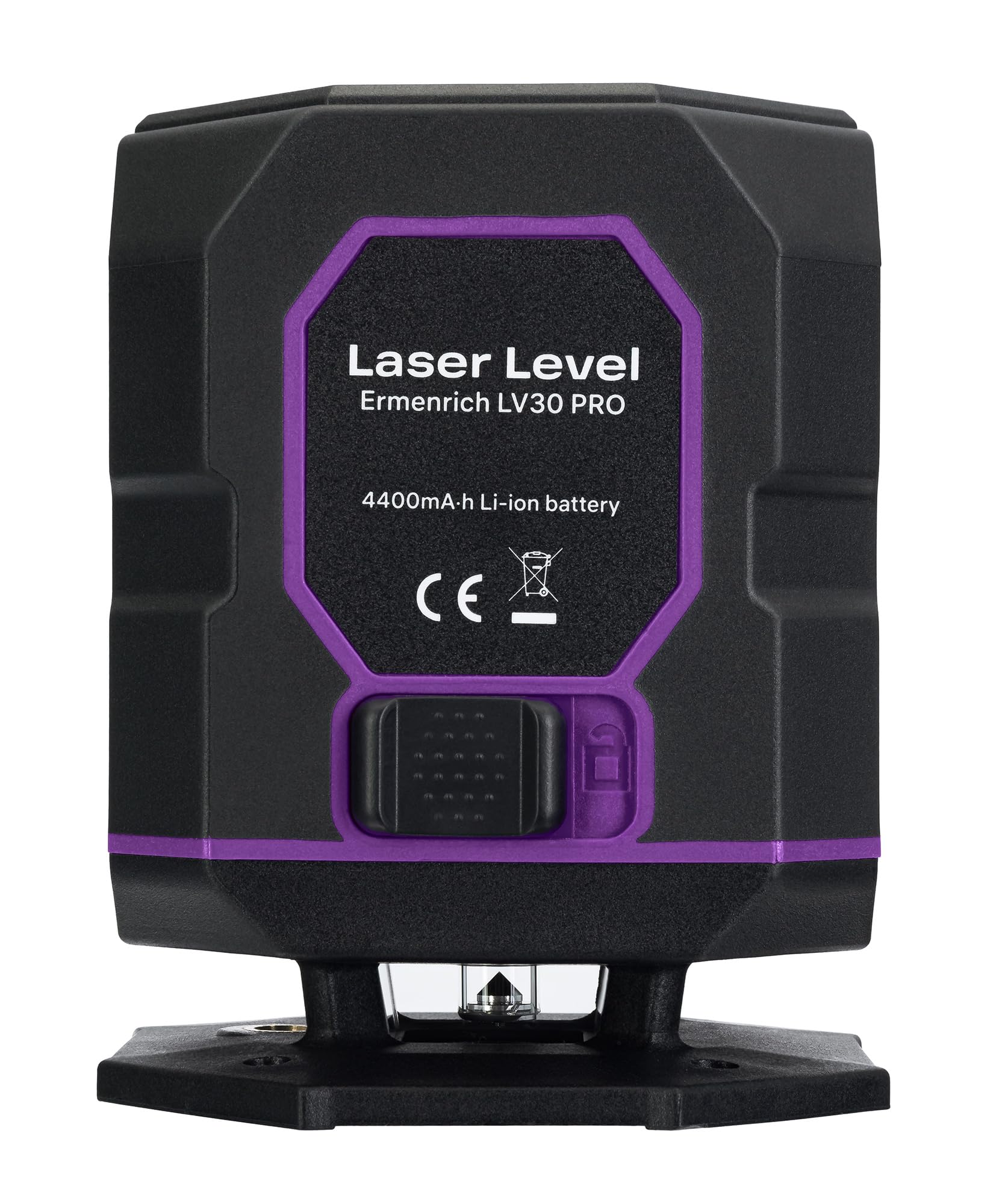 PLUS LV30 Zielona Poziomica Laserowa Samopoziomująca Tryb Impulsowy 30 m 5 Linii — 360° — IP54 Do 25 Godzin Czasu Pracy Ładowalna Blokada Kompensatora