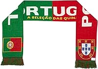 Vista 3 de Portugal Bufanda de punto de fútbol, Verde, rojo, amarillo.