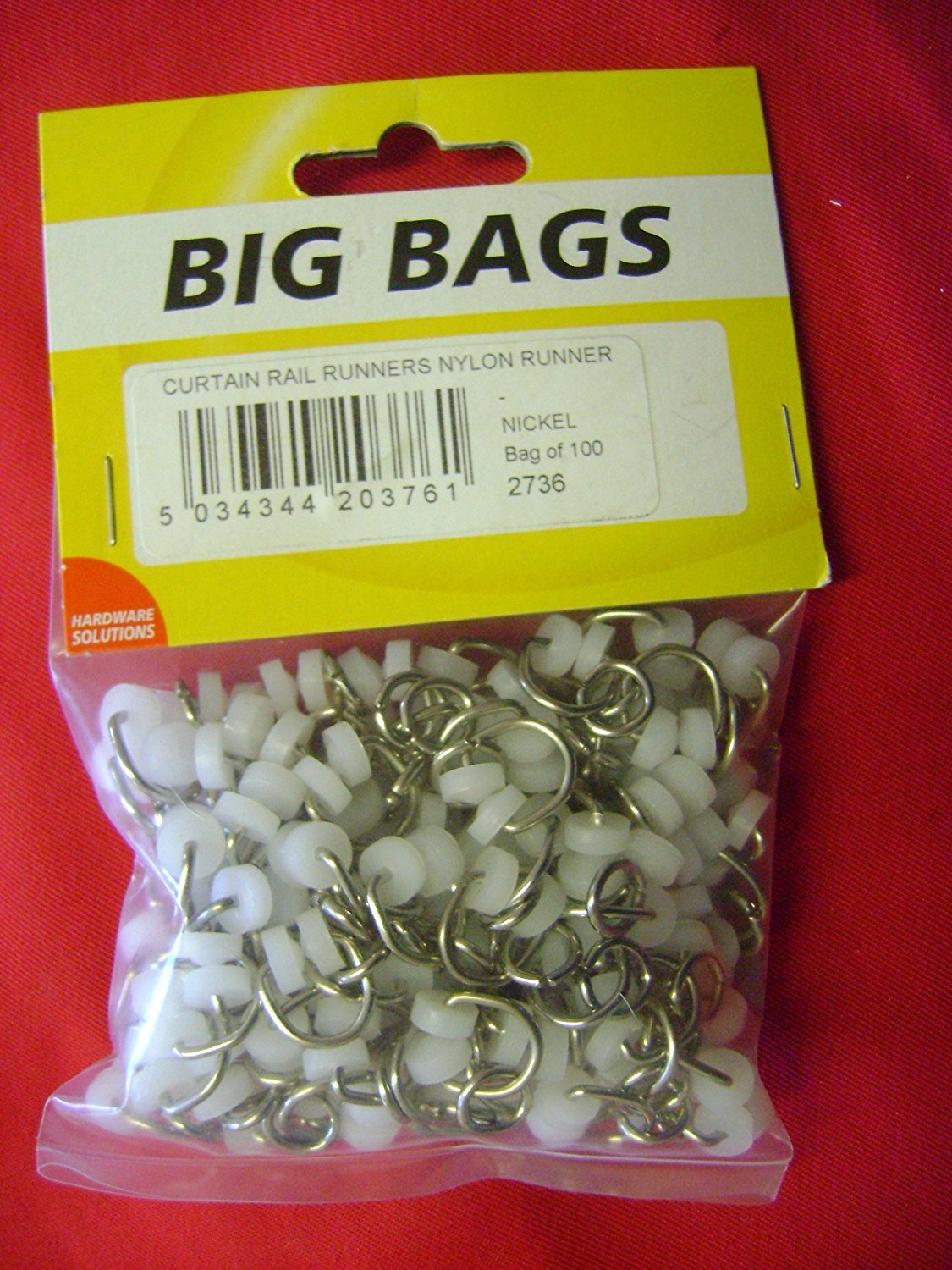 Hardware-Solutions 100 RUNNERS WITH WHEELS THAT FIT OLD CURTAIN TRACKS