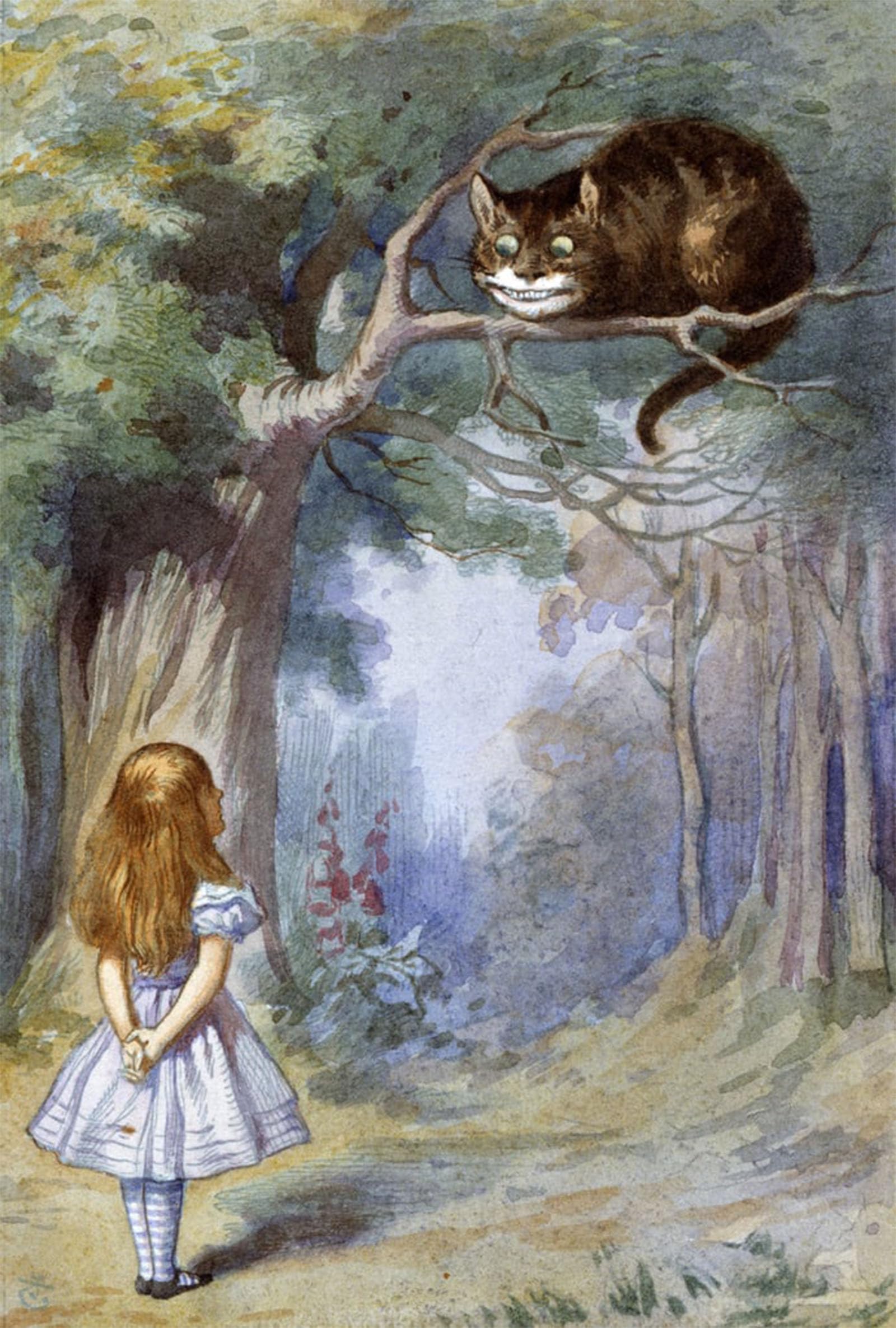 SERENDIPITP Vintage Wall Art Canvas Nordic Poster Canvas Print Picture Famous Painting by Tenniel Wall Art Poster for Home Decor 60x90cm