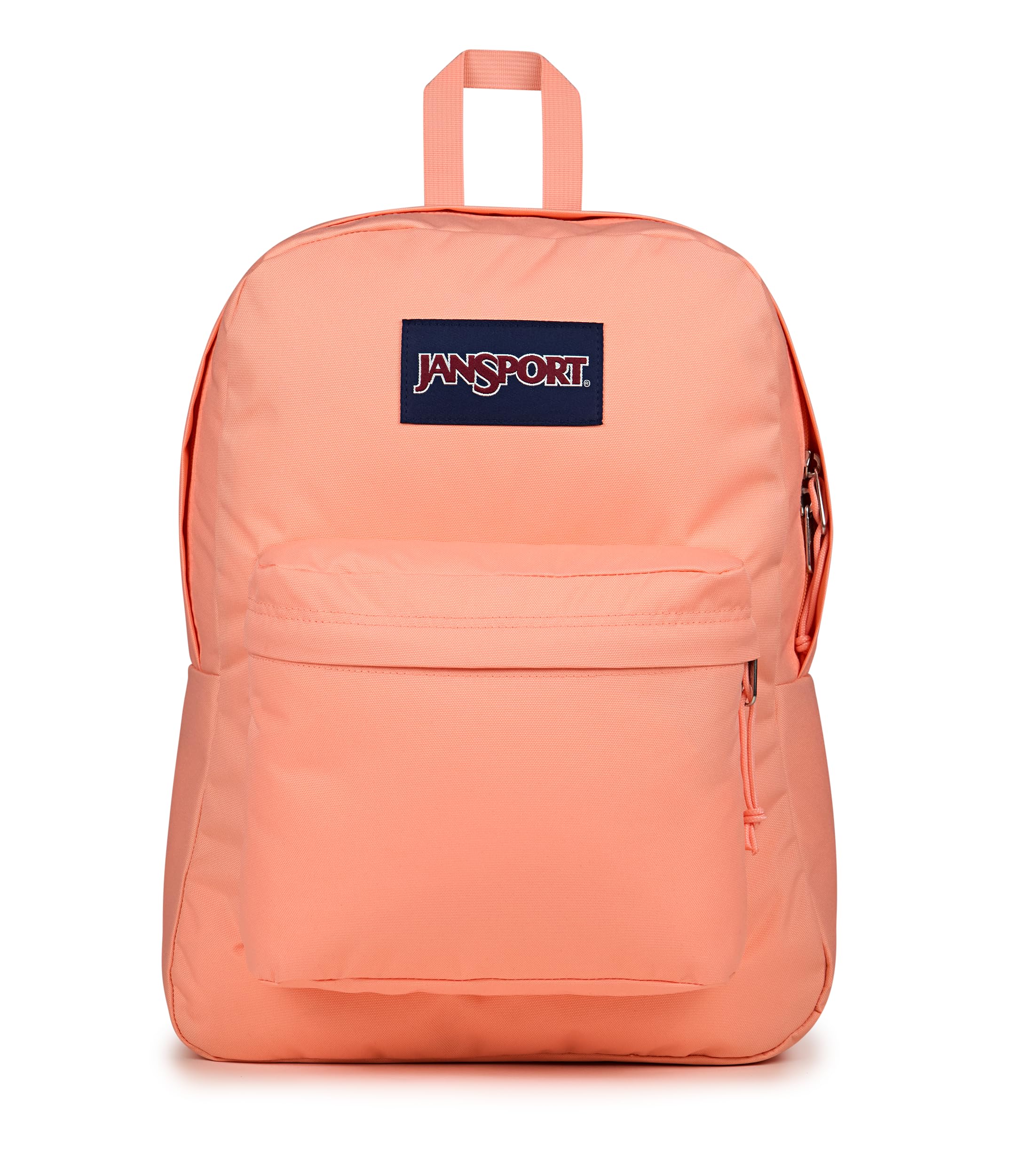 JanSport SuperBreak One Backpack - Durable, Lightweight Bookbag with 1 Main Compartment, Front Utility Pocket with Built-in Organizer - Premium Backpack, Peach Bum