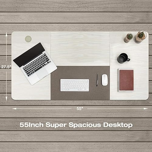 Miniatura 3 de Homall Escritorio eléctrico de pie de altura ajustable de 55 x 28 pulgadas, escritorio de computadora de pie para oficina en casa, estación de
