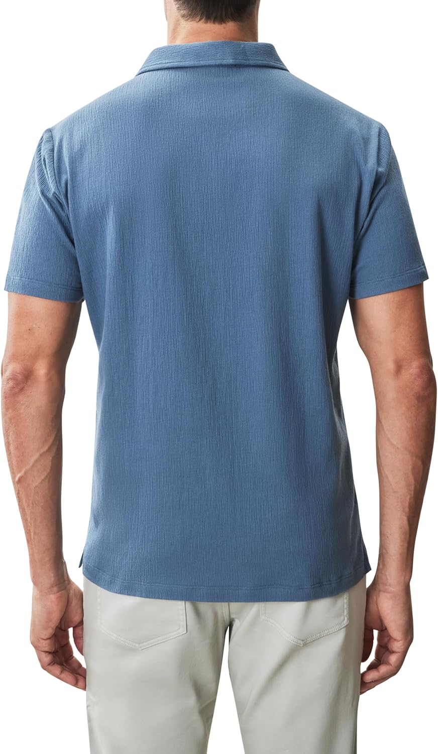 Robert Barakett Men's Basil Road Short Sleeve Open Collar Polo Shirt - Image 2