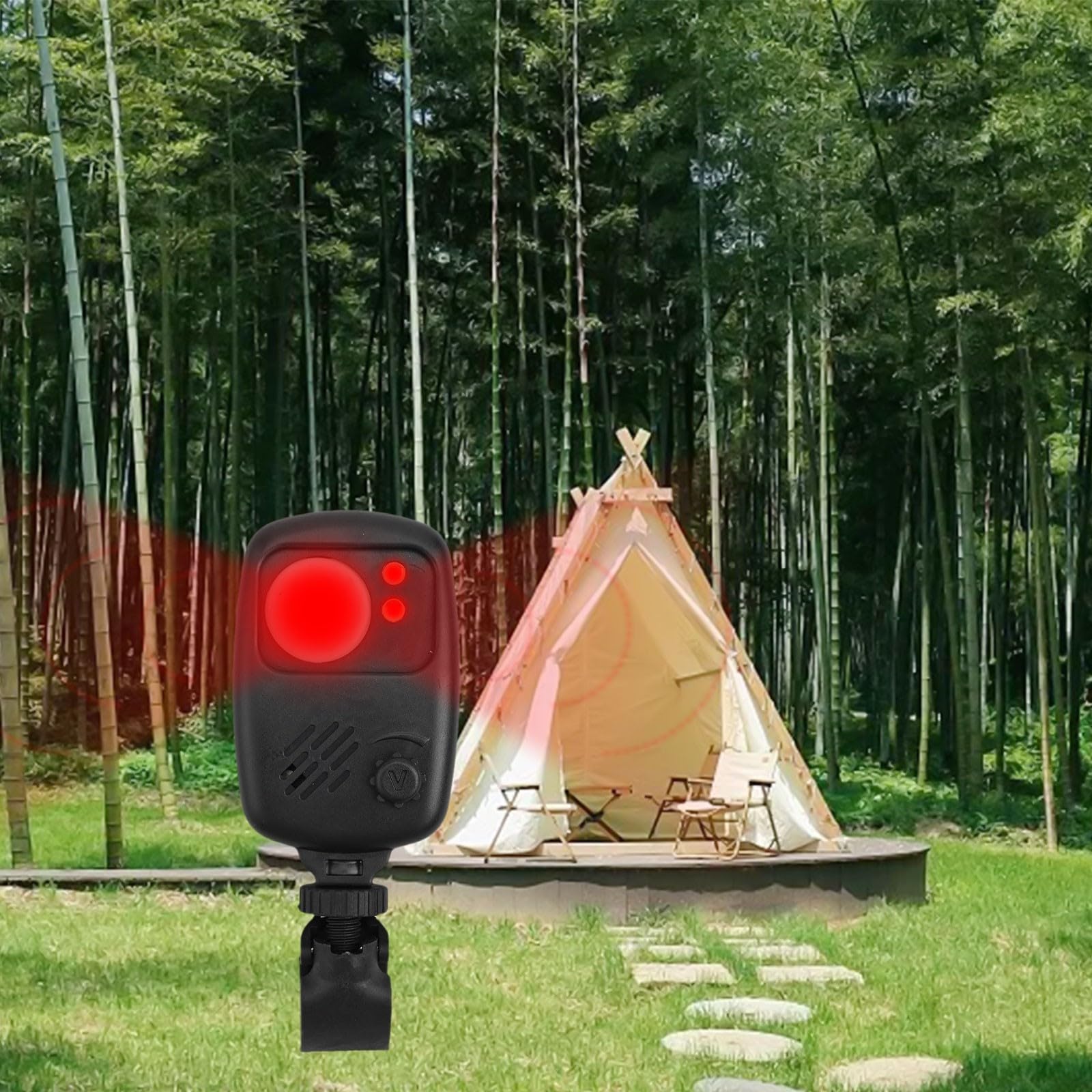 camping zelt alarmanlage und Angeln Bewegungsmelder Alarm mit Infrarot-Technologie Zuverlässige Sicherheit im Freien Baumarkt Color:Pink/Snowflakes 1night tent MID 1 UOMO