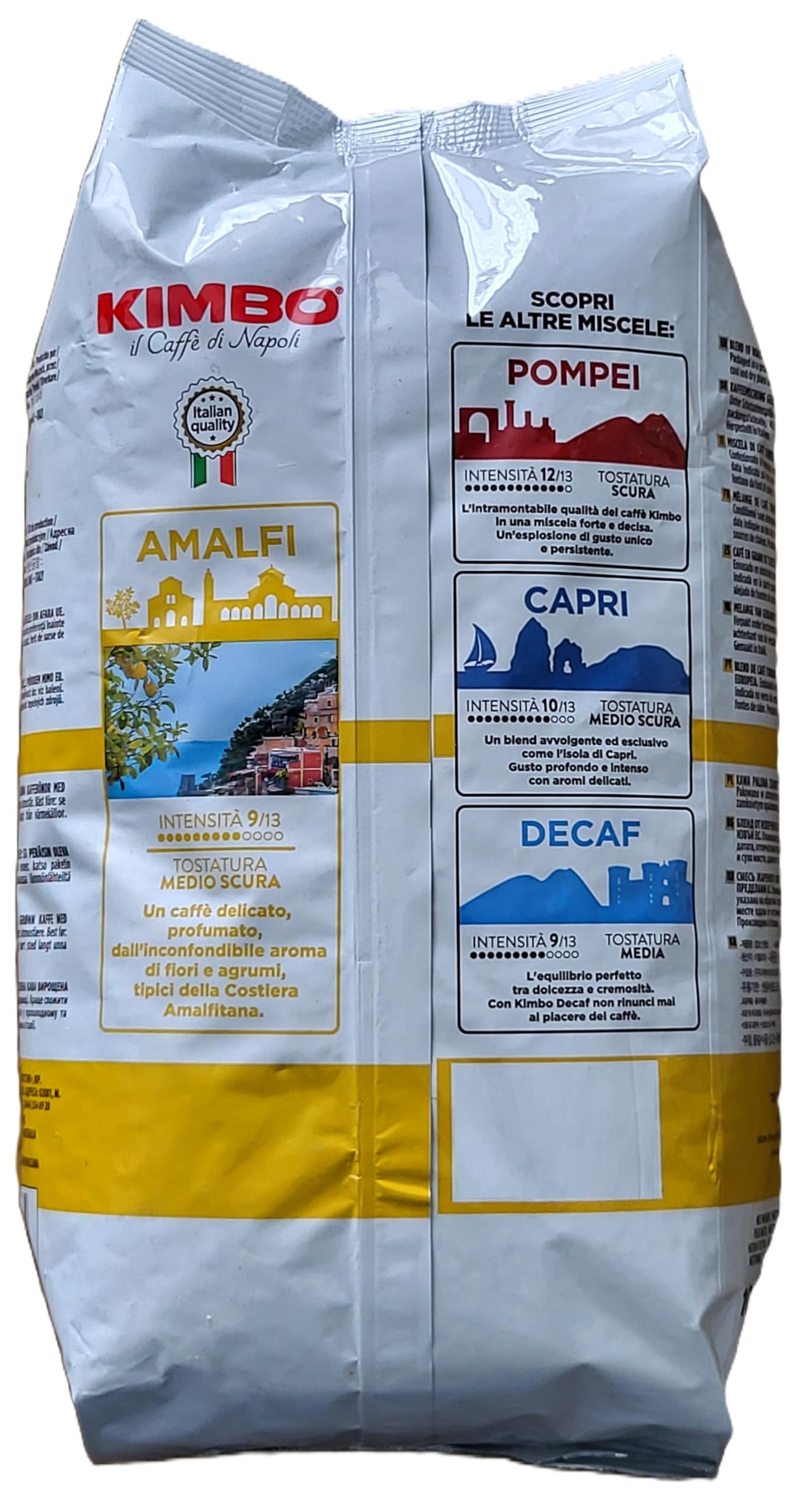 Caffè in grani Kimbo Amalfi 1 kg