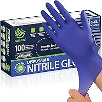 SWIFTLITE Disposable Nitrile Gloves Food Safe Latex-Free Powder-Free 100 Count Kitchen Cleaning Gloves