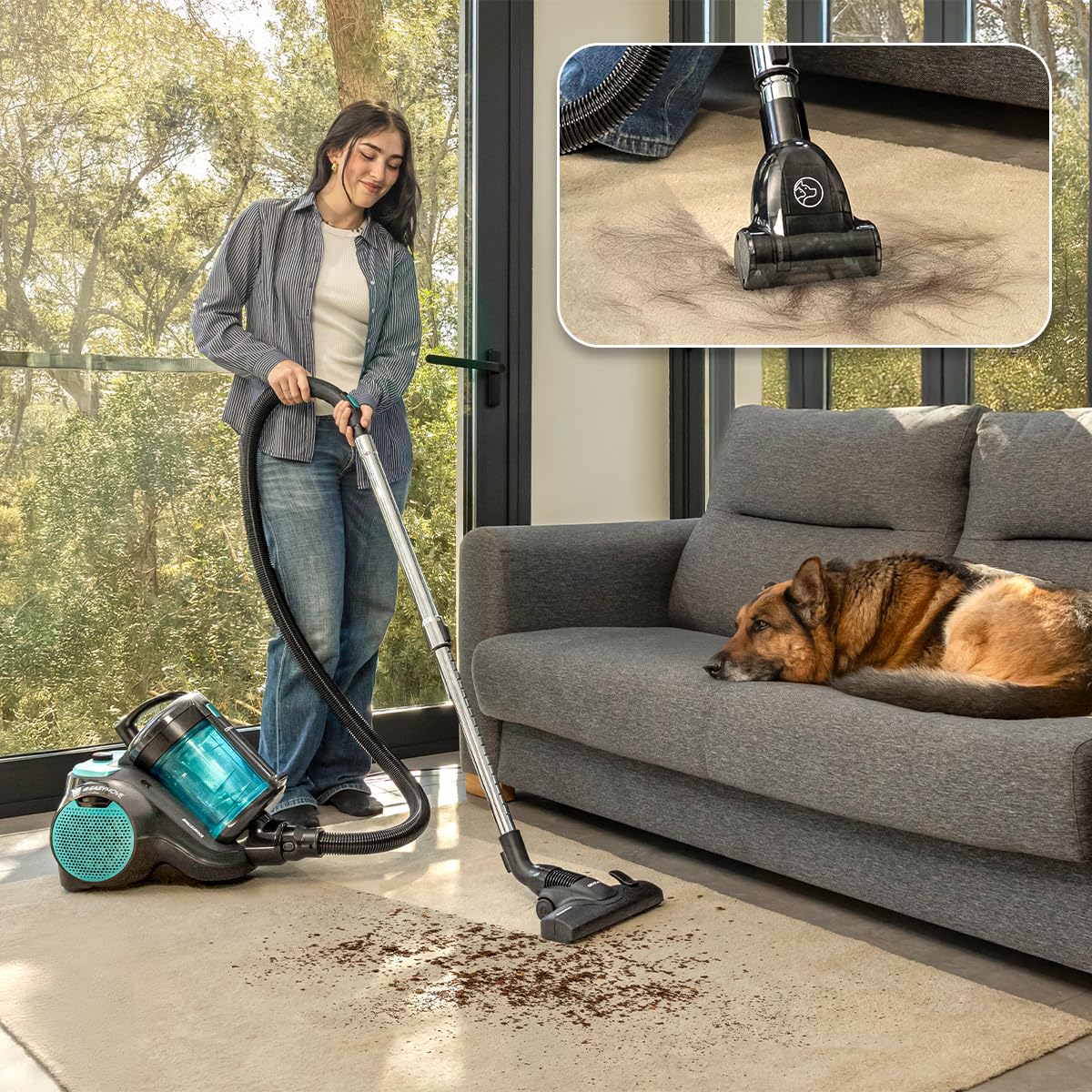Cecotec Aspirateur Traîneau avec Sac Conga Rockstar Cyclonic Powerbag, 900W