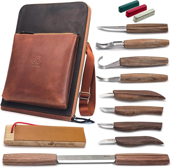 BeaverCraft Deluxe Wood Carving Kit S50X Wood Carving