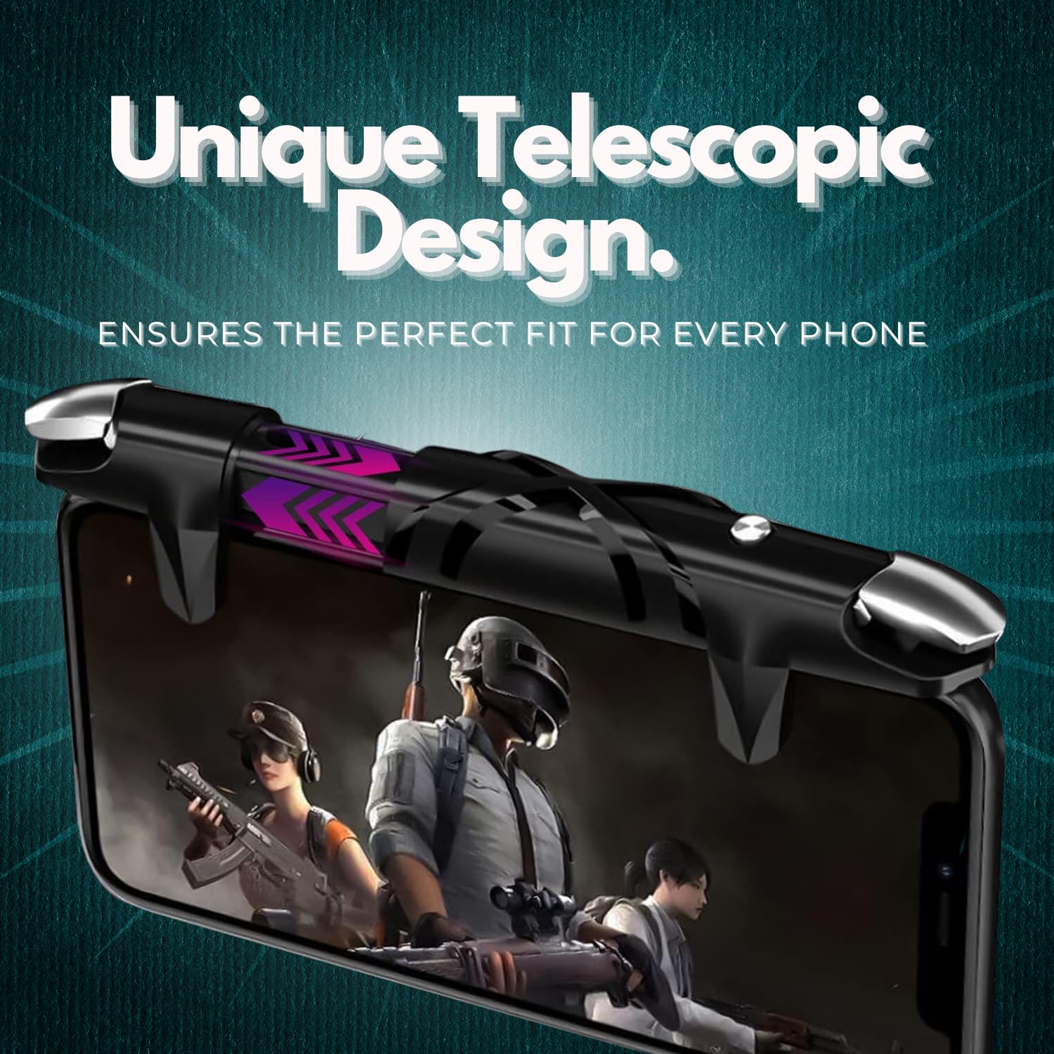 Ultimate Mobile Gaming Combo : déclencheur de jeu et 6 manchons Sarafox V3 avec étui en métal