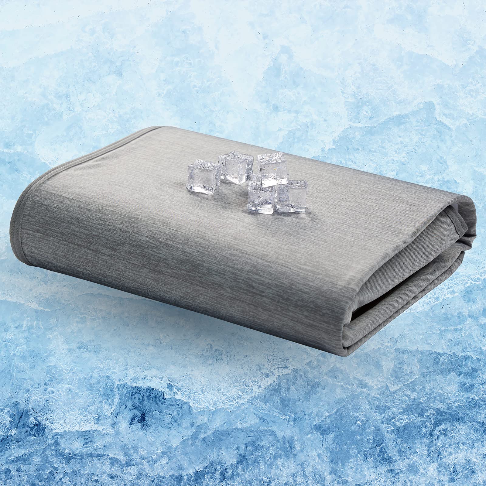 Bedsure Cotton Blanket Throw - Cooling Summer Blanket for Bed and Couch, Breathable Soft Double Side Blanket with Cooling...