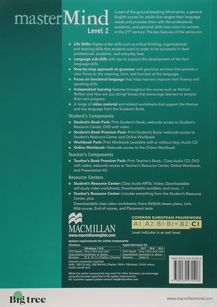 【MTオー様用】MATERMIND / Volume Two masterMind 2nd Edition AE Level 2 Student's Book Pack