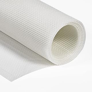 Yotache Fly Screen Mesh 120 x 250 cm, Strengthened Polyester Adjustable Window Screen Keep Fly Bug Out Fly Screens for Windows, White