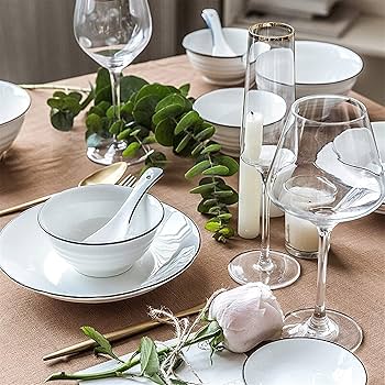 Amazon.co.jp: 食器セット、20ピースセラミック食器セット、6人