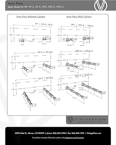 Miniatura 3 de VintageView Vino Series - Estante para botellas de vino montado en la pared para 1 botella (Gunmetal) para instalaciones de paneles de yeso,