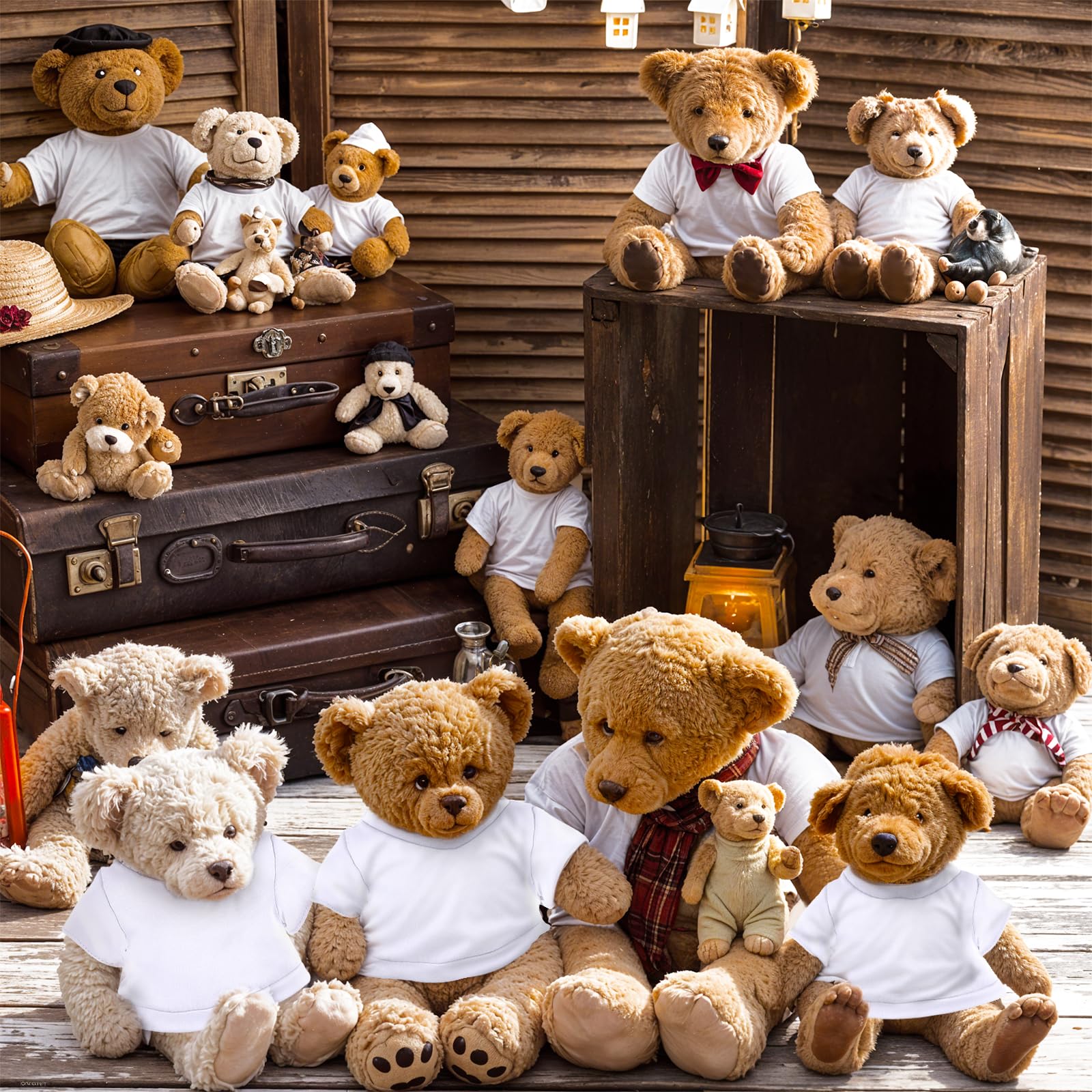 Vêtements Miniatures Pour Ours En Peluche 12-16 Pouces - Lot De 4 Habits Mignons Pour Build A Bear Et Poupées