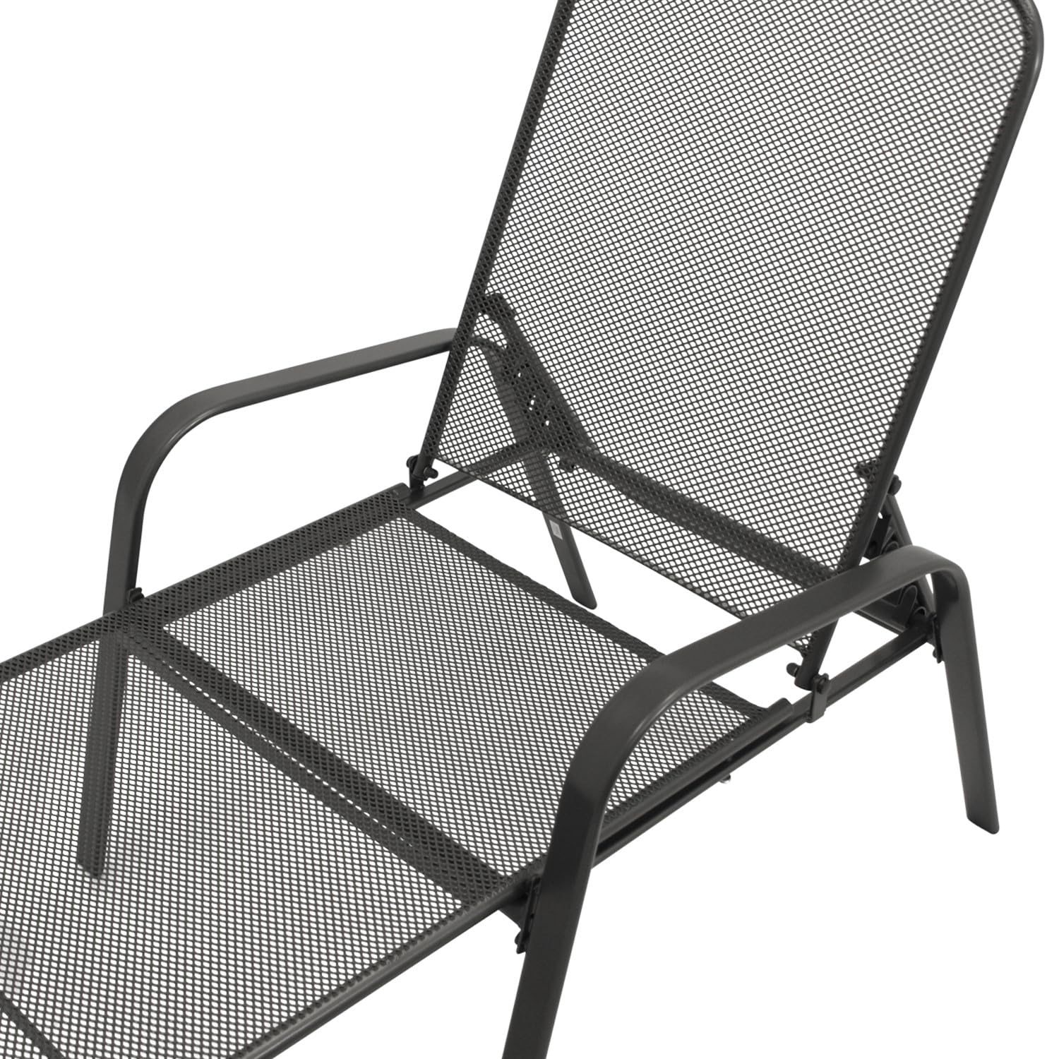 DEGAMO Gartenliege Sonnenliege Classic, Stahlgestell, Liegefläche aus Streckmetall, Farbe anthrazit, Outdoor