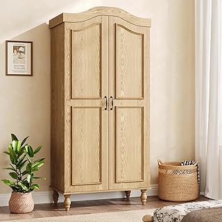 Arched Armoire Wardrobe Closet with 2 Doors, 71