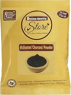 Online Quality Store Activated Charcoal Powder for Face and Body, (50g, Pack of 1 ,Pure & Organic , Face & body)