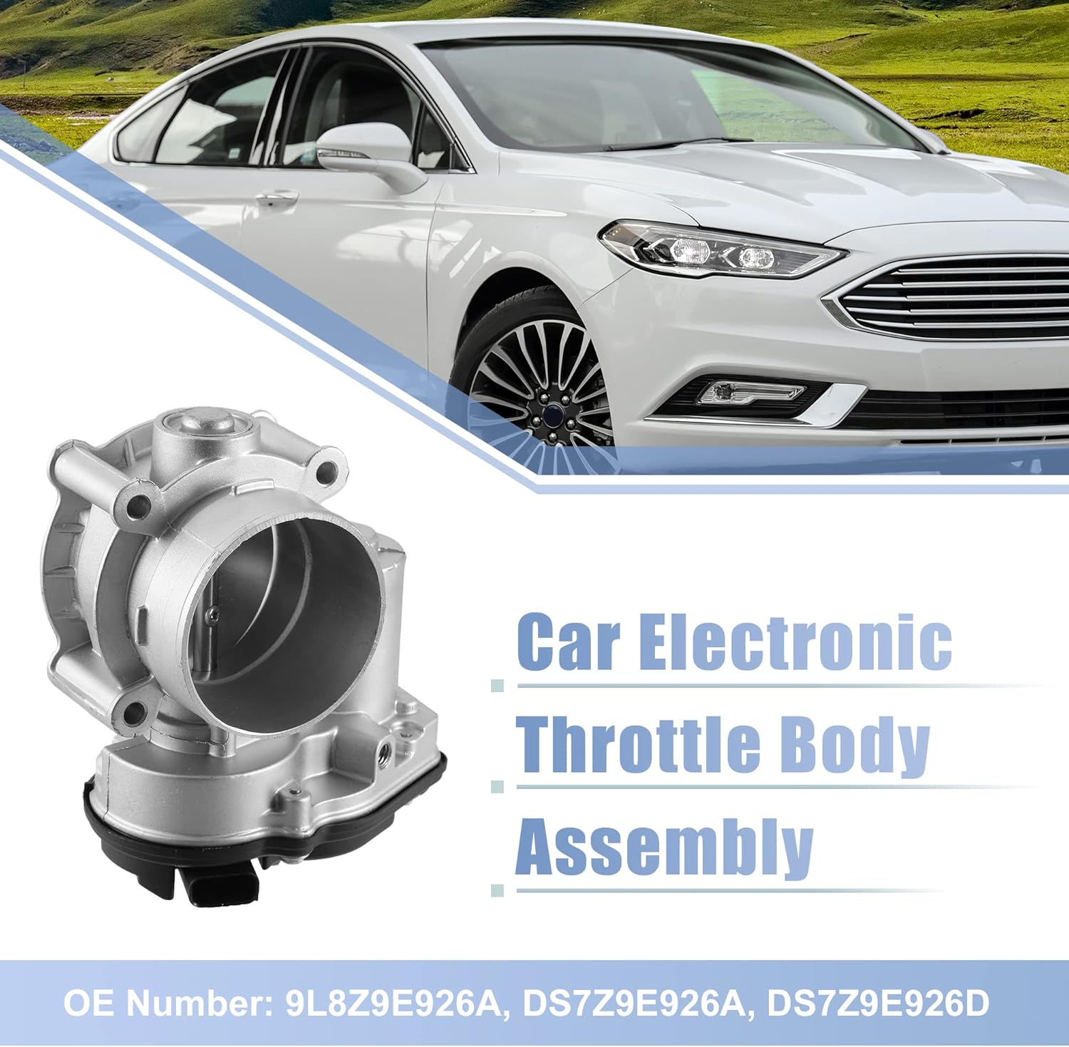 X AUTOHAUX 9L8Z9E926A Electronic Throttle Body Assembly with TPS Actuator and Gasket for Ford Escape 2.5L 3.0L for Fusion 2.0L 2.4L 3.0L DS7Z9E926A DS7Z9E926D