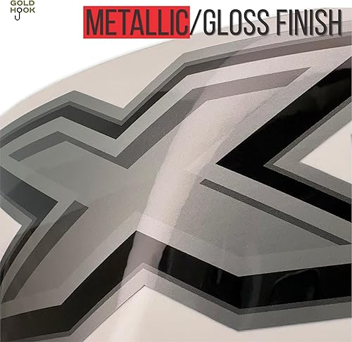 Miniatura 4 de 2X GOLD HOOK Premium Series 4x4 Calcomanías  Adhesivo de repuesto para mesita de noche, compatible con Ford F150, F250, F350 Super Duty, acabado