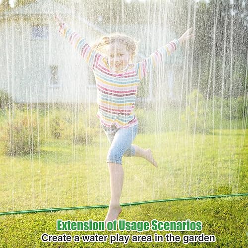 Miniatura 5 de Manguera de riego de 75 pies, sin torceduras, ahorra agua, flexible, manguera de riego plana de tres tubos resistente para riego de jardín, patio,