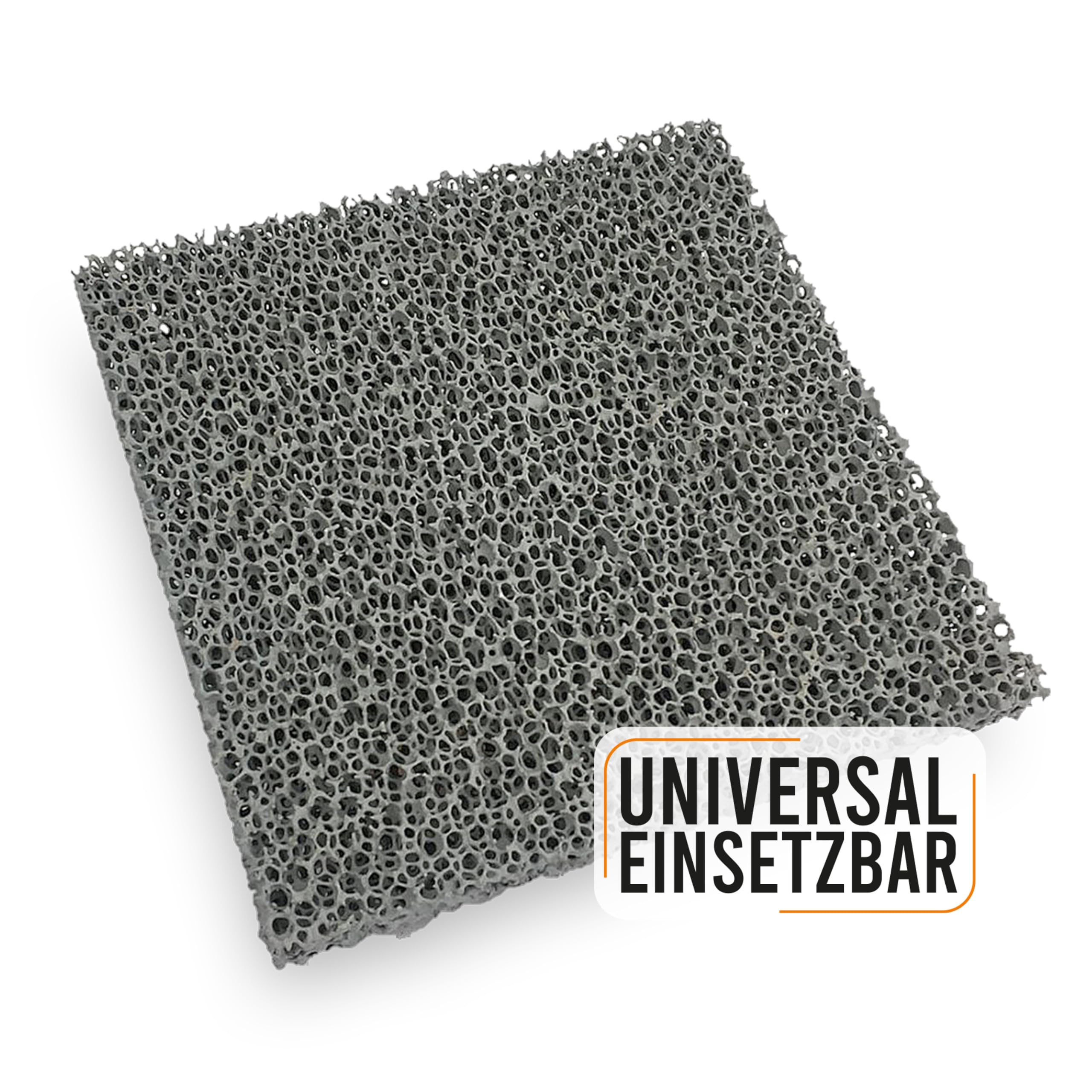 Feuerfest 123 - Feinstaubfilter Kaminofen 140x140x22 mm, Feinstaub Rußfilter zum nachrüsten Kamine & Öfen, Reduzierung Feinstaub durch Schaumkeramische Filter, hitzebeständig bis 1.650 °C