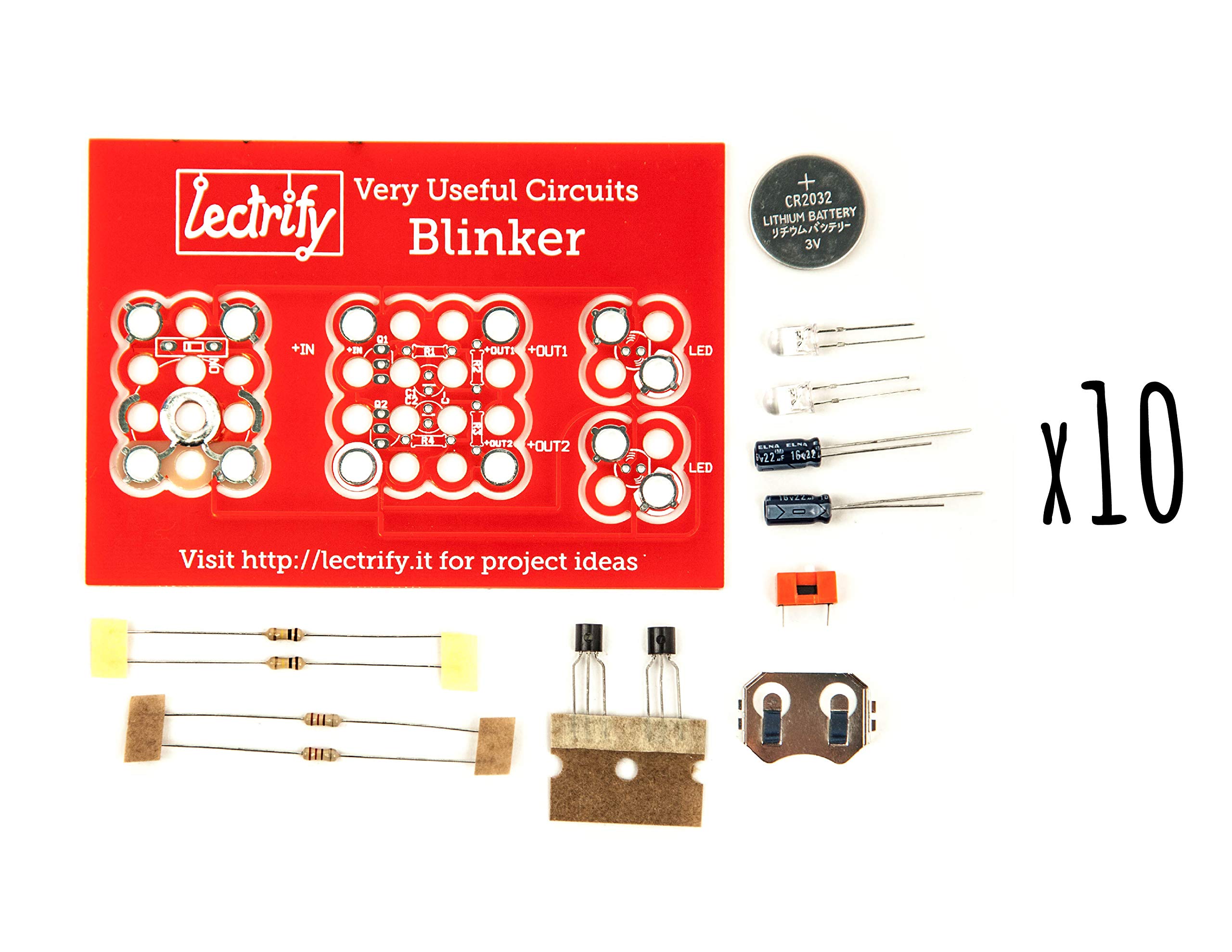 Lectrify Blinker Soldering Kits - 10 Pack
