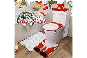 3D Nose Santa Toilet Seat Cover Decorations