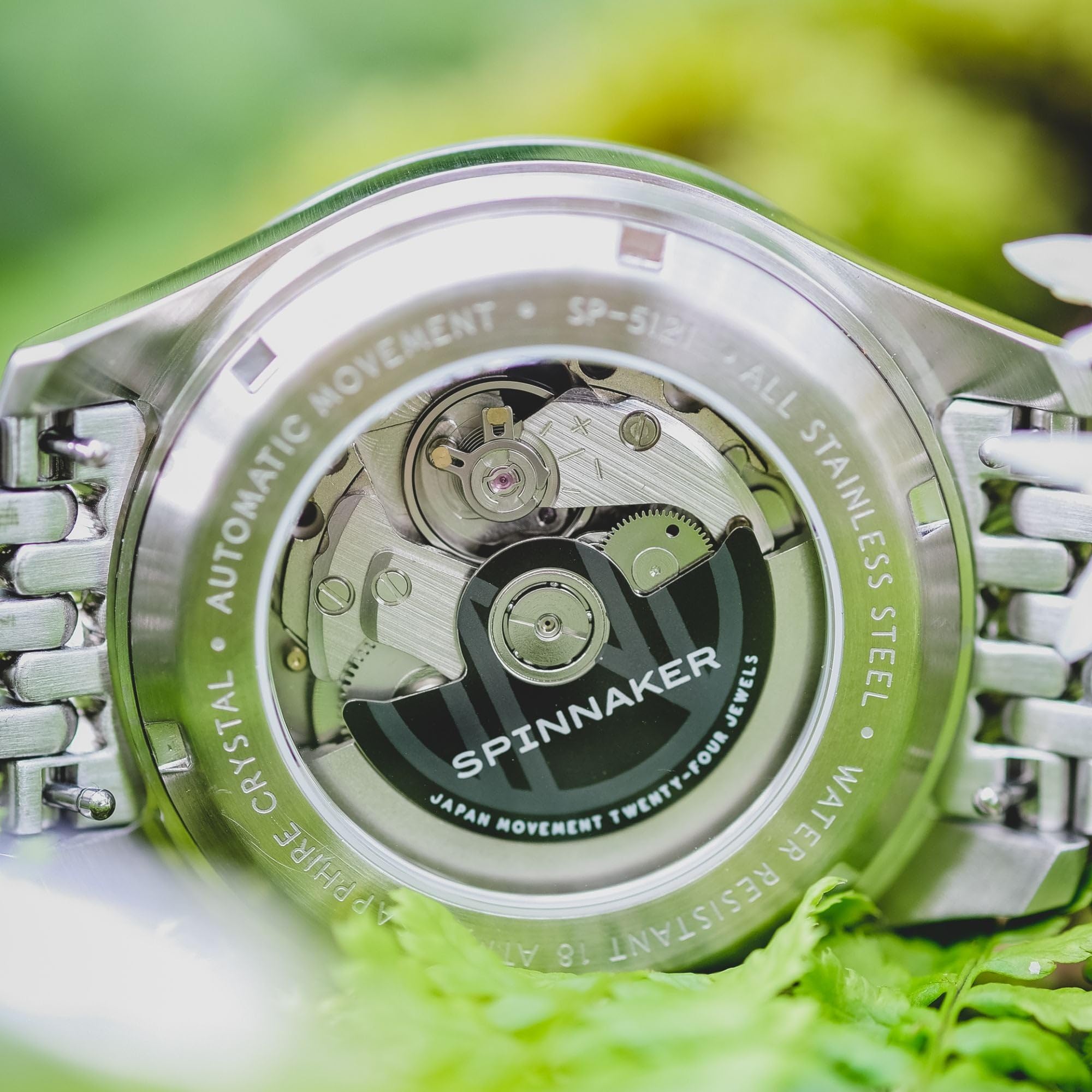 Spinnaker Herren 42 mm Bradner GMT Automatikuhr mit massivem Edelstahlarmband SP-5121