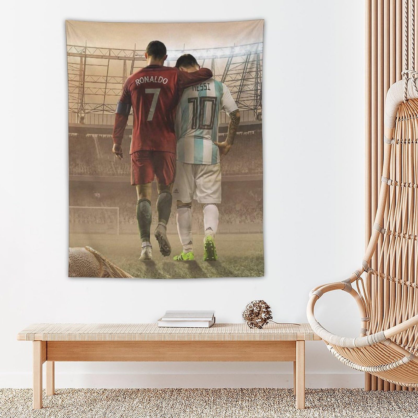 リオネル・メッシ & クリスティアーノ・ロナウド アートパネル(50*70cm） リオネル・メッシ & クリスティアーノ・ロナウド アートパネル