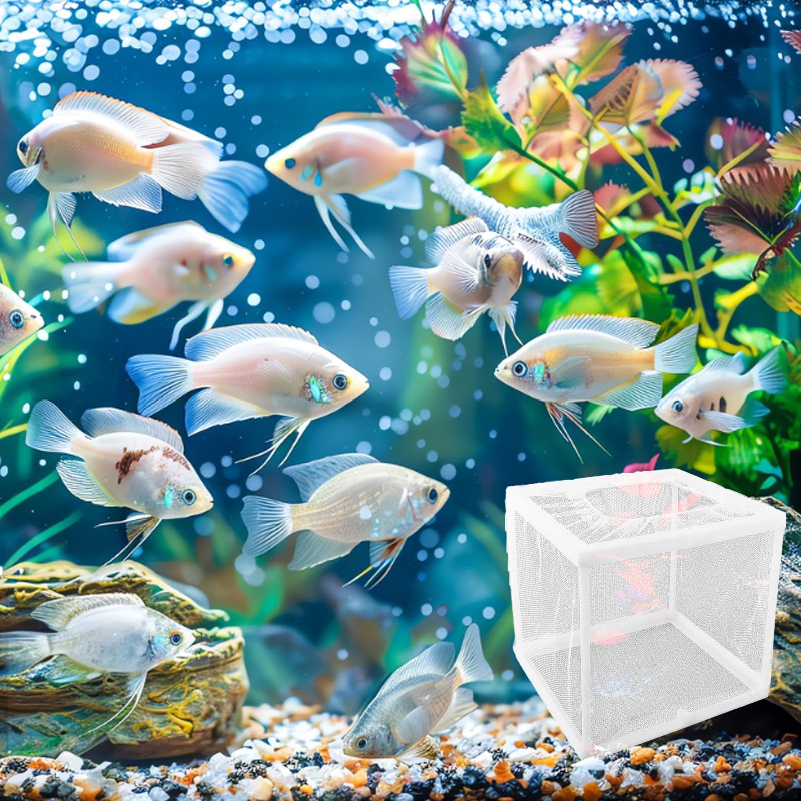 Guppy Breeder Box Buy Aquarium Fish Breeding Box Fish Tank Incubator Box Clear Hanging Fish Hatchery Baby Fish Tank